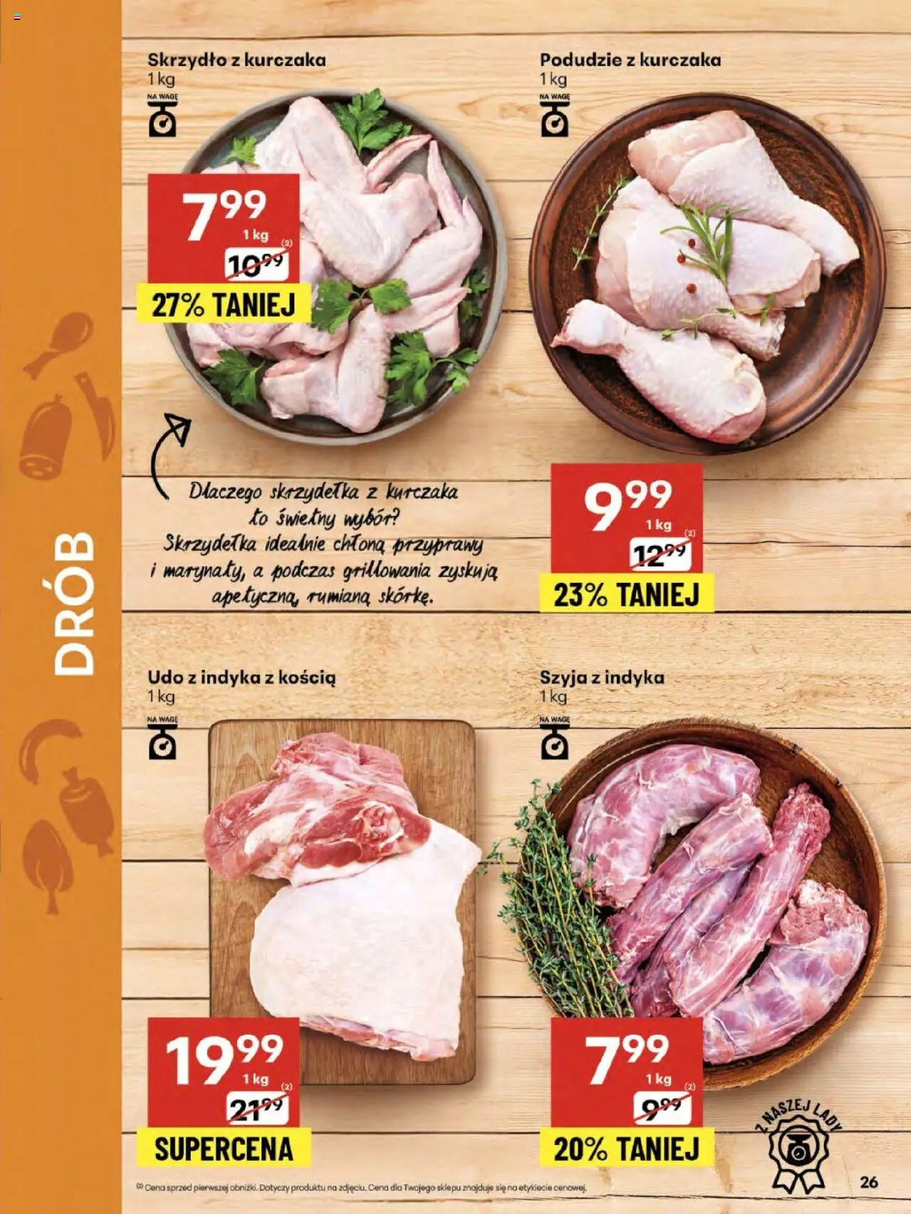 Delikatesy Centrum Gazetka - Sklepy Własne od 21.08.2025 | Strona: 26 | Produkty: Skrzydełka z kurczaka, Podudzie z kurczaka, Przyprawy
