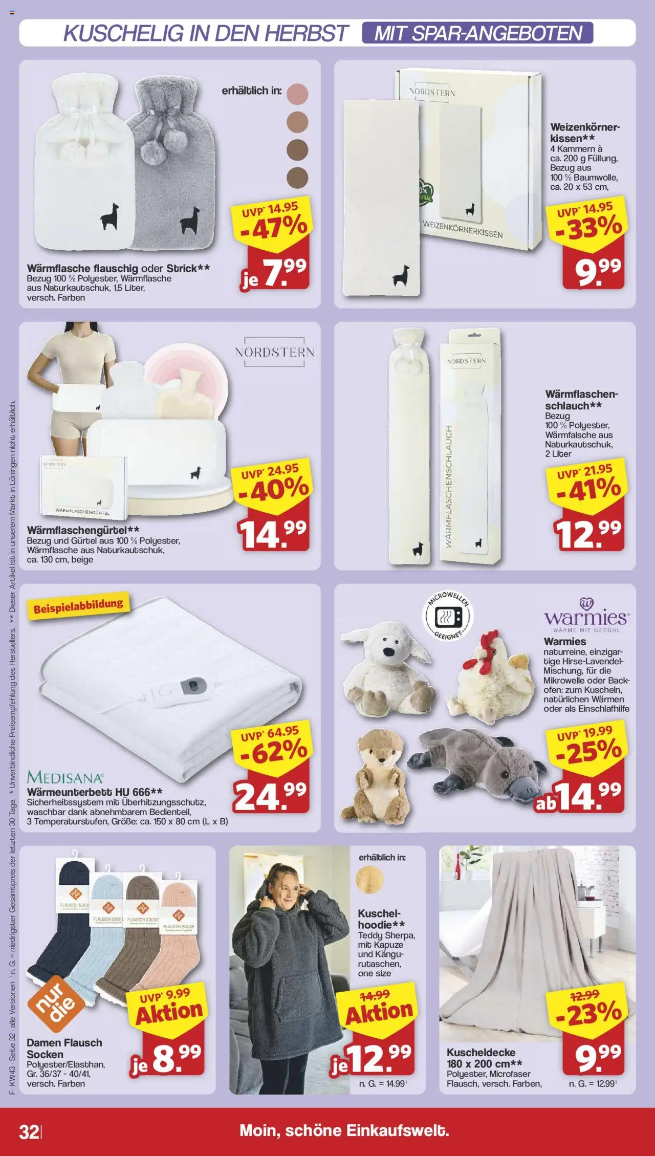 Famila Nordwest Prospekt 	 – gültig ab 20.10.2025 | Seite: 37 | Produkte: Mikrowelle, Hoodie, Socken, Gürtel