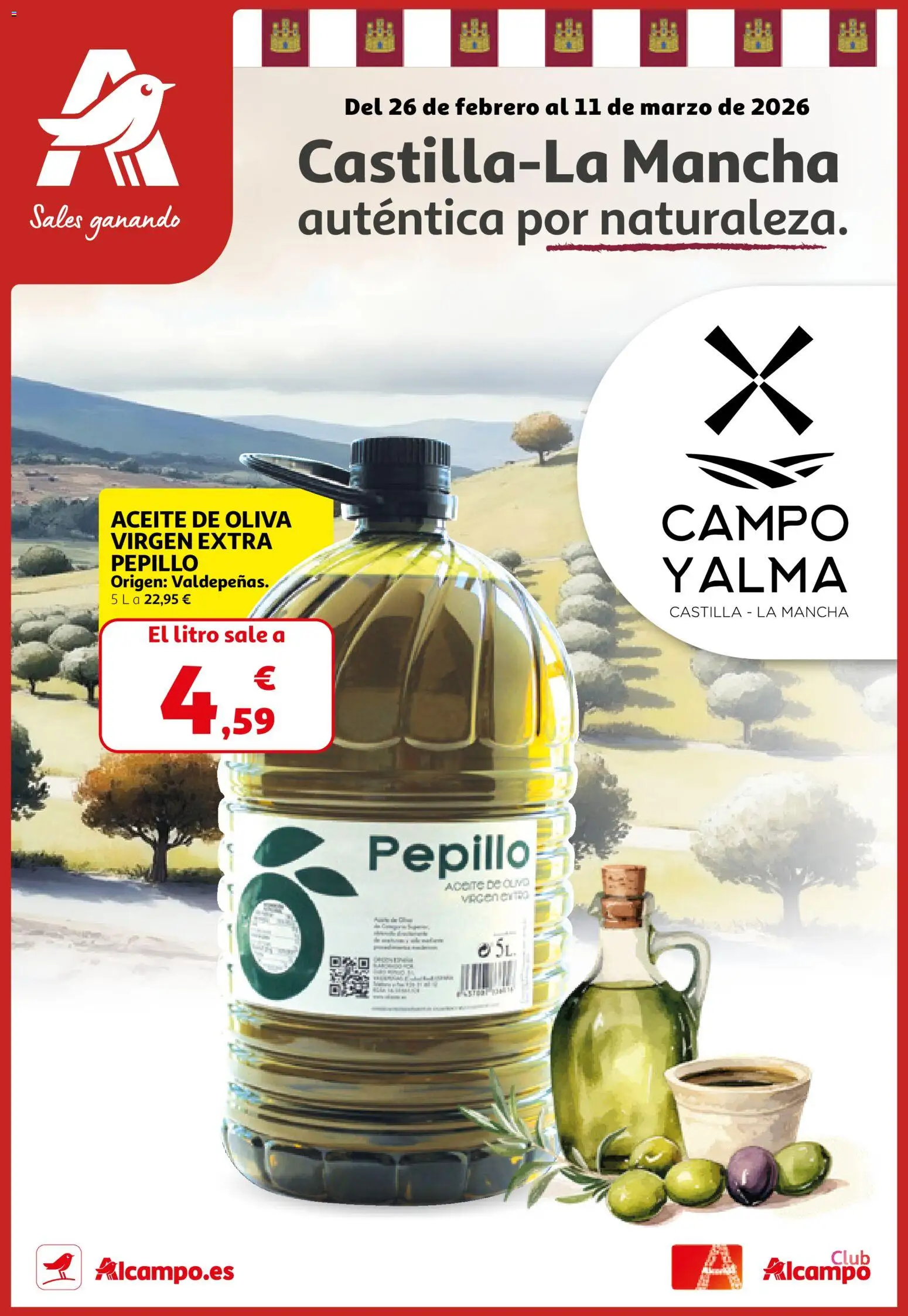 Alcampo - Campo y Alma Madrid 2026 │ válido desde el 26.02.2026 | Página: 1 | Productos: Aceite, Aceite de oliva