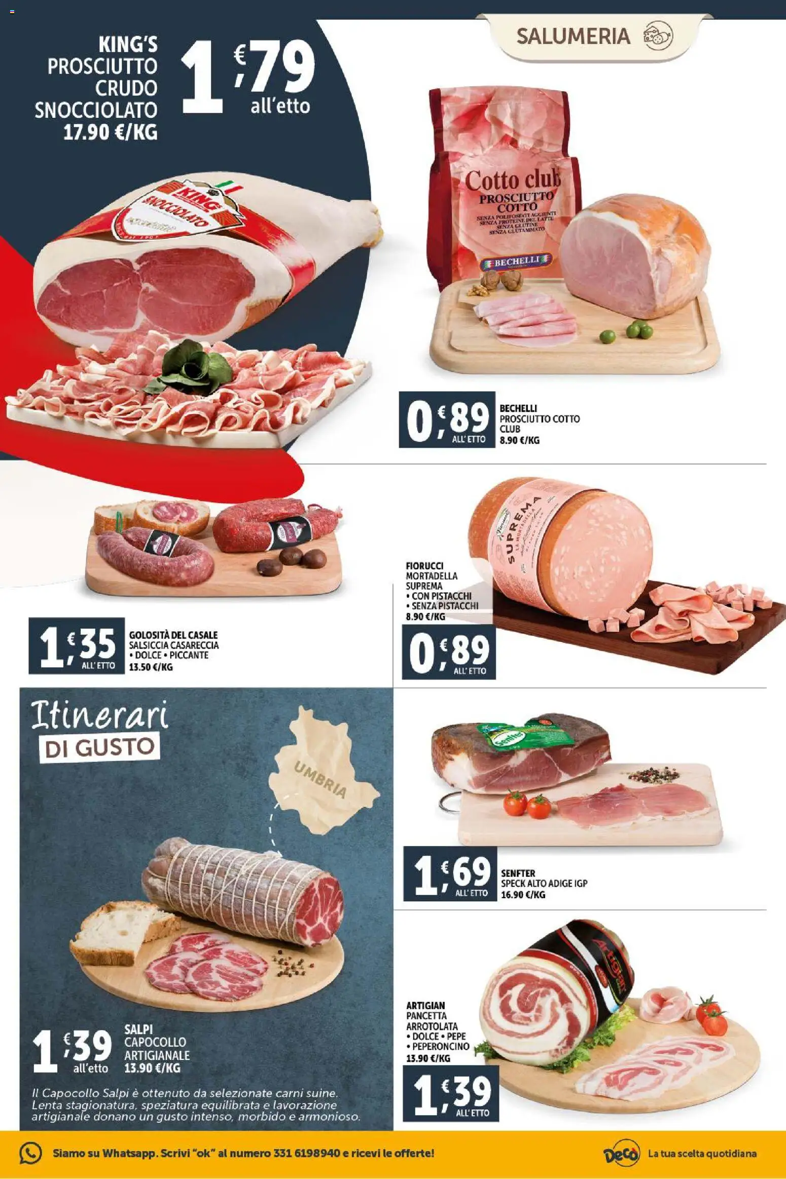 Volantino Decò del 20.01.2026 | Pagina: 3 | Prodotti: Prosciutto Crudo, Prosciutto Cotto, Pepe, Peperoncino