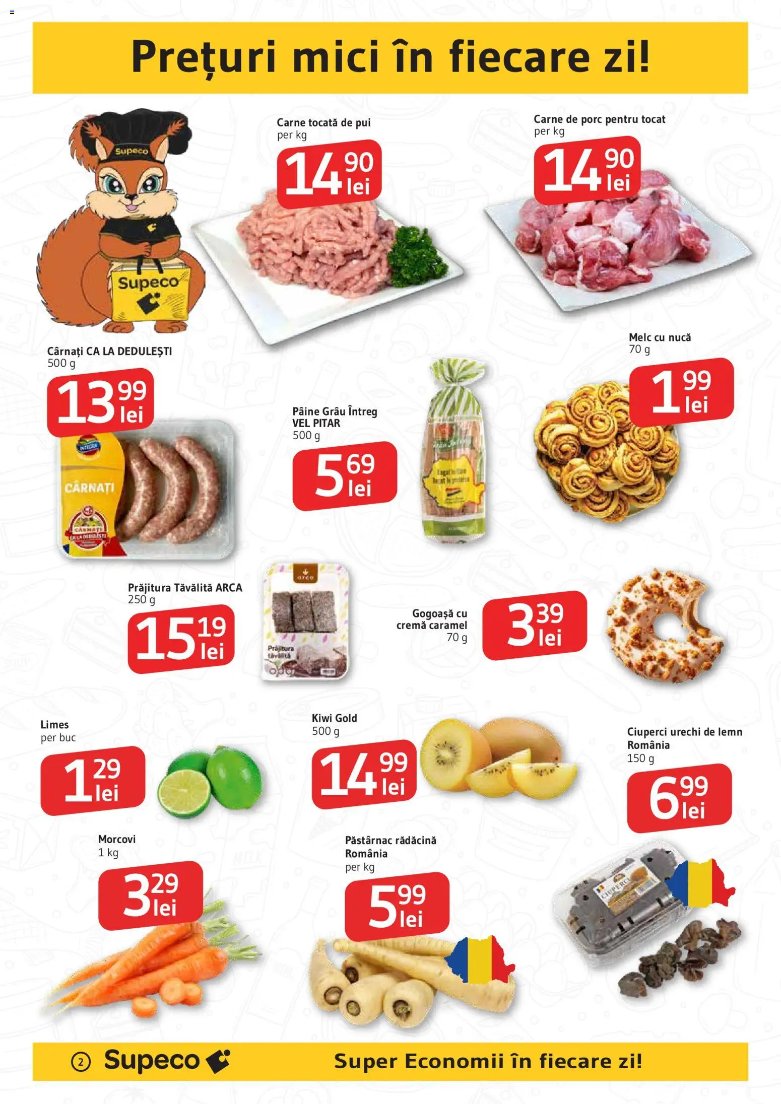 Noul catalog Supeco – valabil de la 12.03.2026 | Pagină: 2 | Produse: Divan, Cremă, Carne tocată, Kiwi