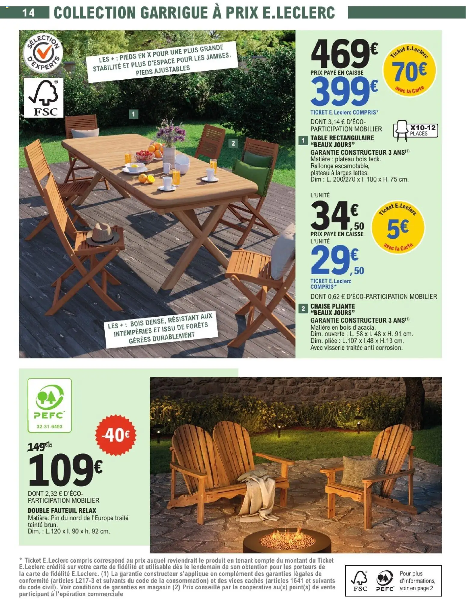 {H1} | Page: 14 | Produits: Chaise pliante, Fauteuil, Table, Chaise