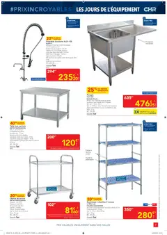 METRO - Prévisualisation de METRO Prix Incroyables CHR valide à partir de 26.03.2026 | Page: 7 | Produits: Robinet, Poids, Table, Bague