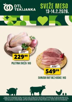 Tekijanka sveže meso - pregled Tekijanka kataloga - važi od 13.02.2026