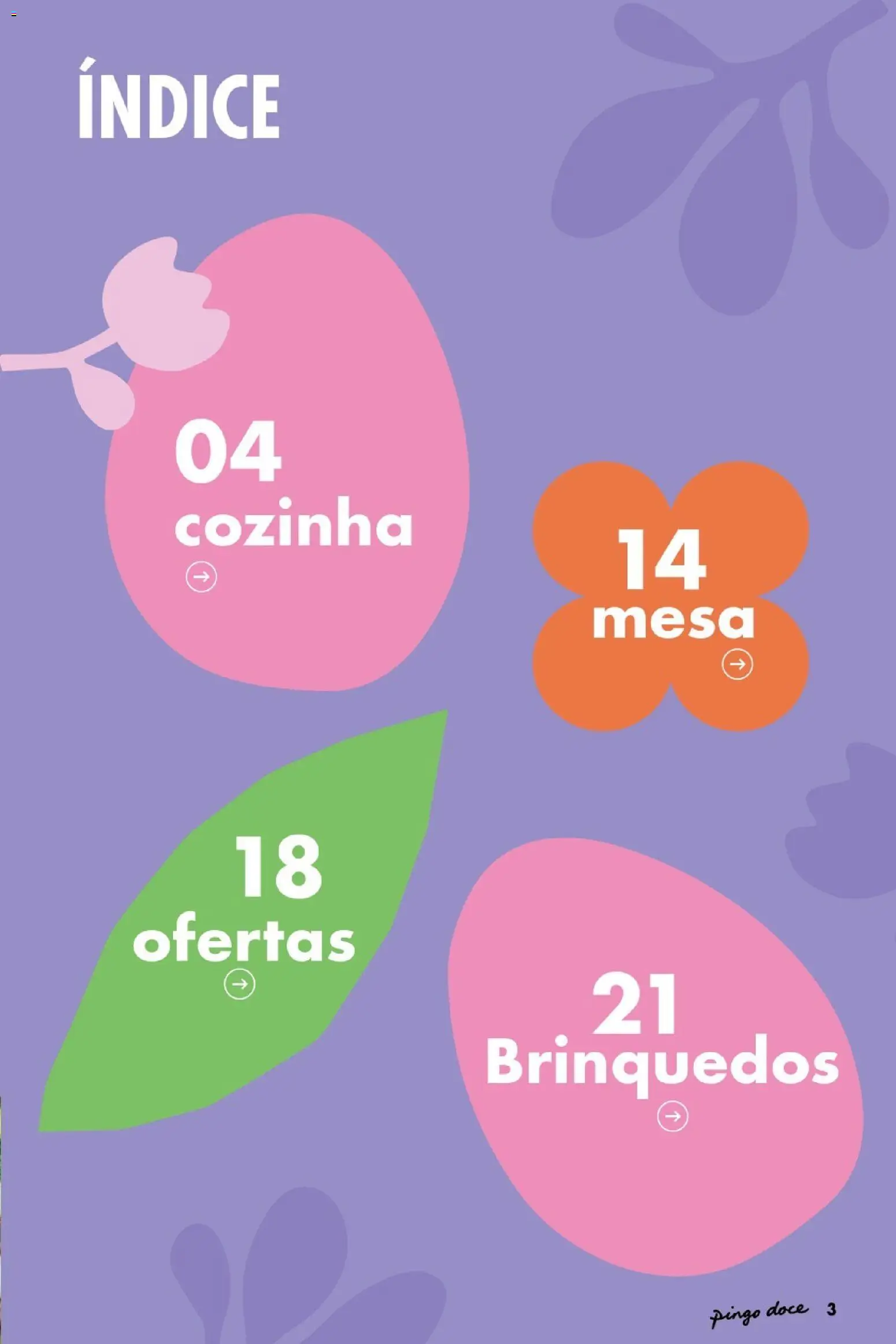 Pingo Doce folheto Bazar Páscoa │ válido de 03.03.2026 | Página: 3 | Produtos: Mesa