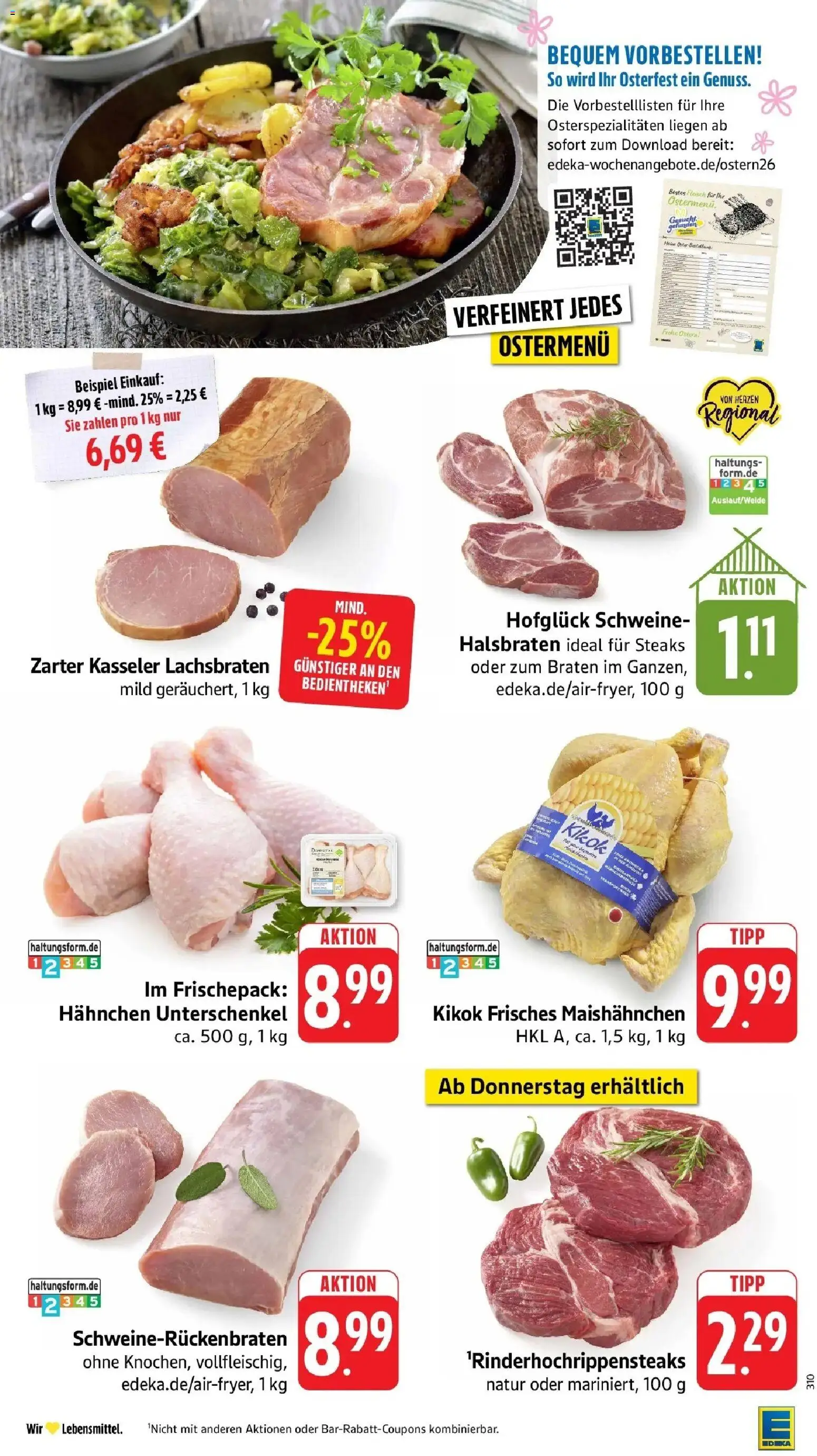 Edeka prospekt Weinstadt - Endersbach	 – gültig ab 16.03.2026 | Seite: 14 | Produkte: Hahnchen, Fleisch