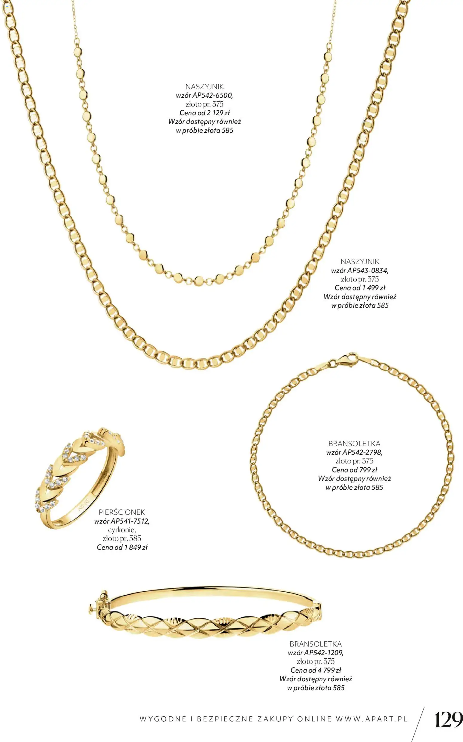 Apart promocje od 04.11.2025 | Strona: 131 | Produkty: Naszyjnik, Bransoletka, Pierścionek