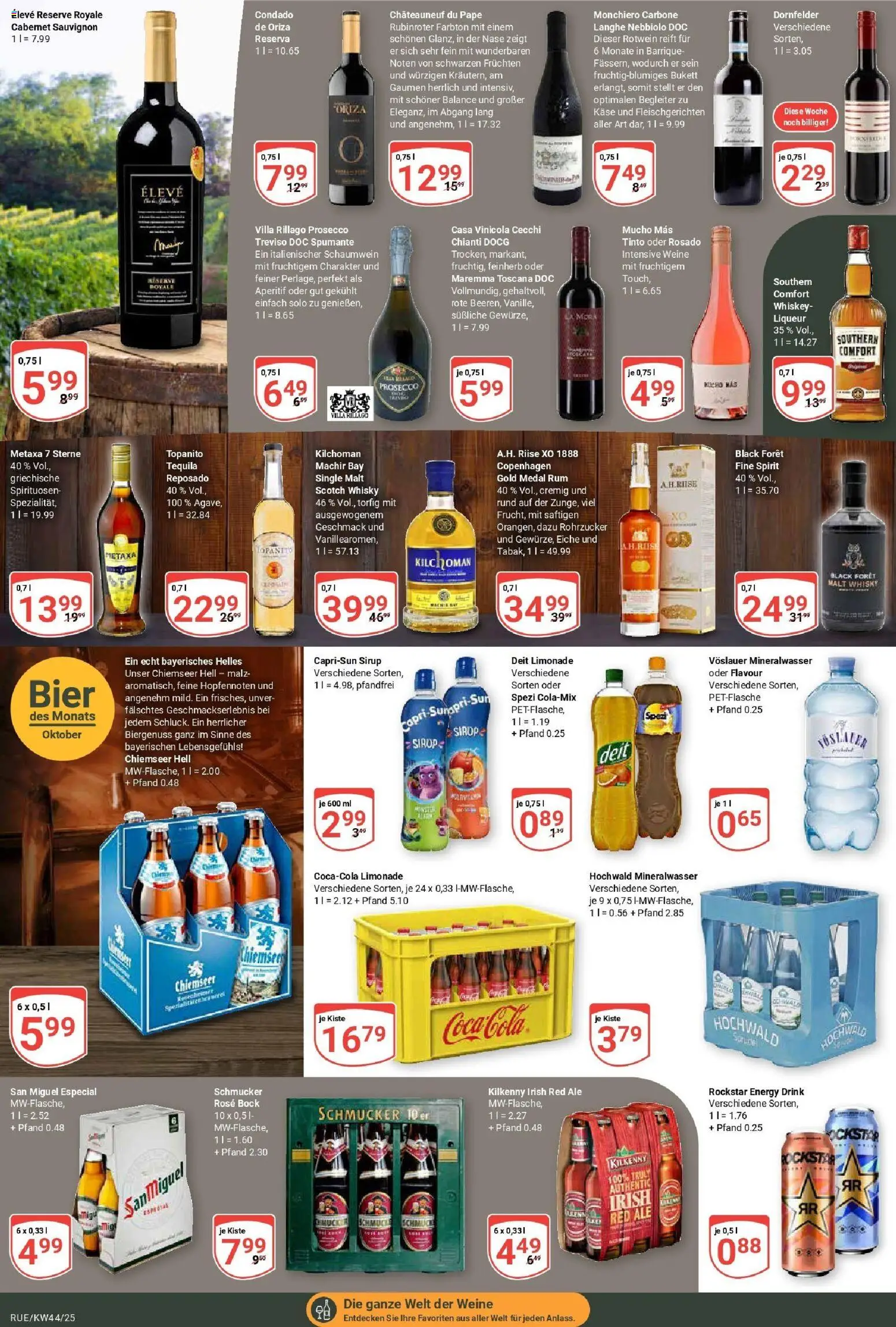 Globus prospekt Rüsselsheim	 – gültig ab 26.10.2025 | Seite: 17 | Produkte: Rockstar, Rum, Limonade, Metaxa