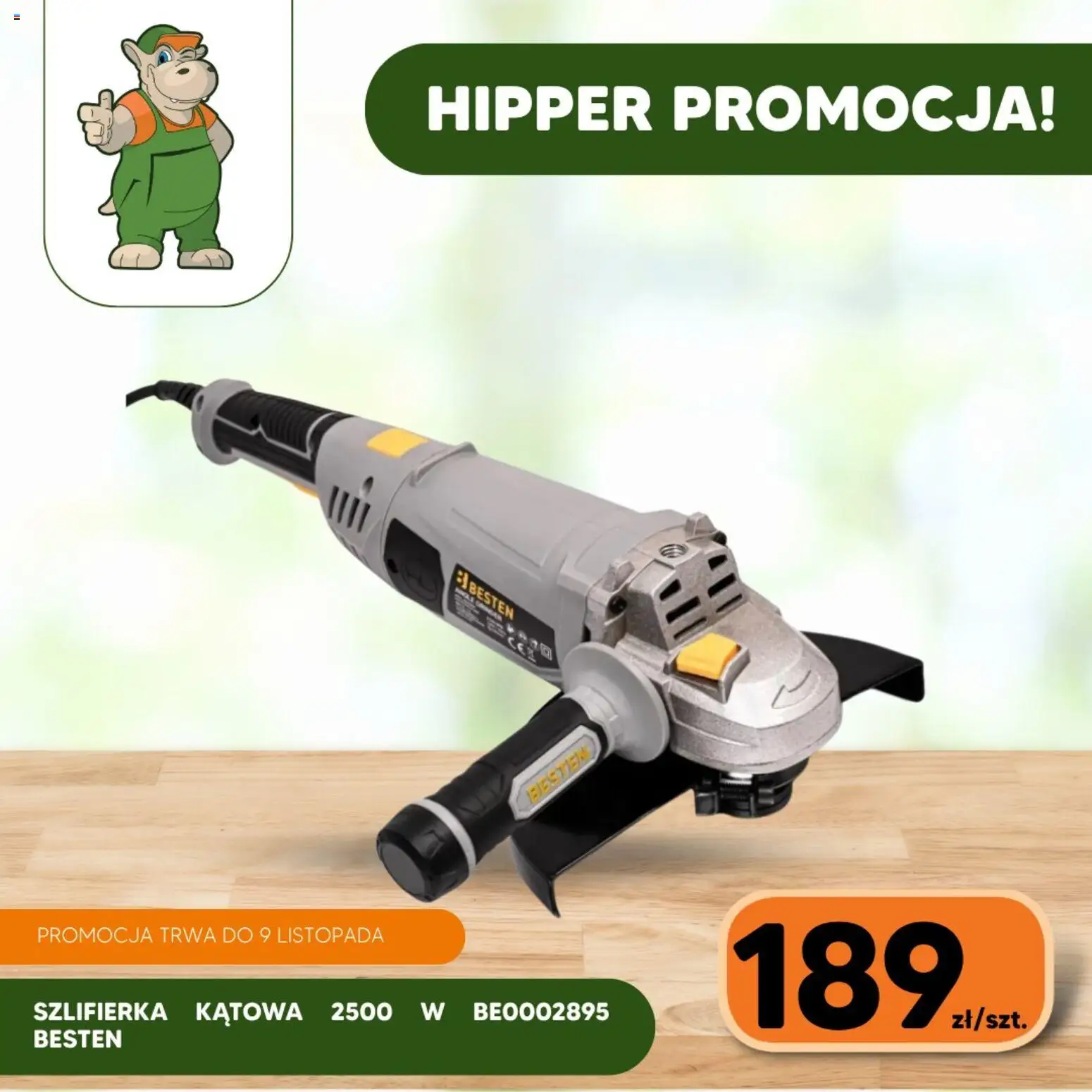 Hipper Gazetka od 27.10.2025 | Strona: 1 | Produkty: Szlifierka
