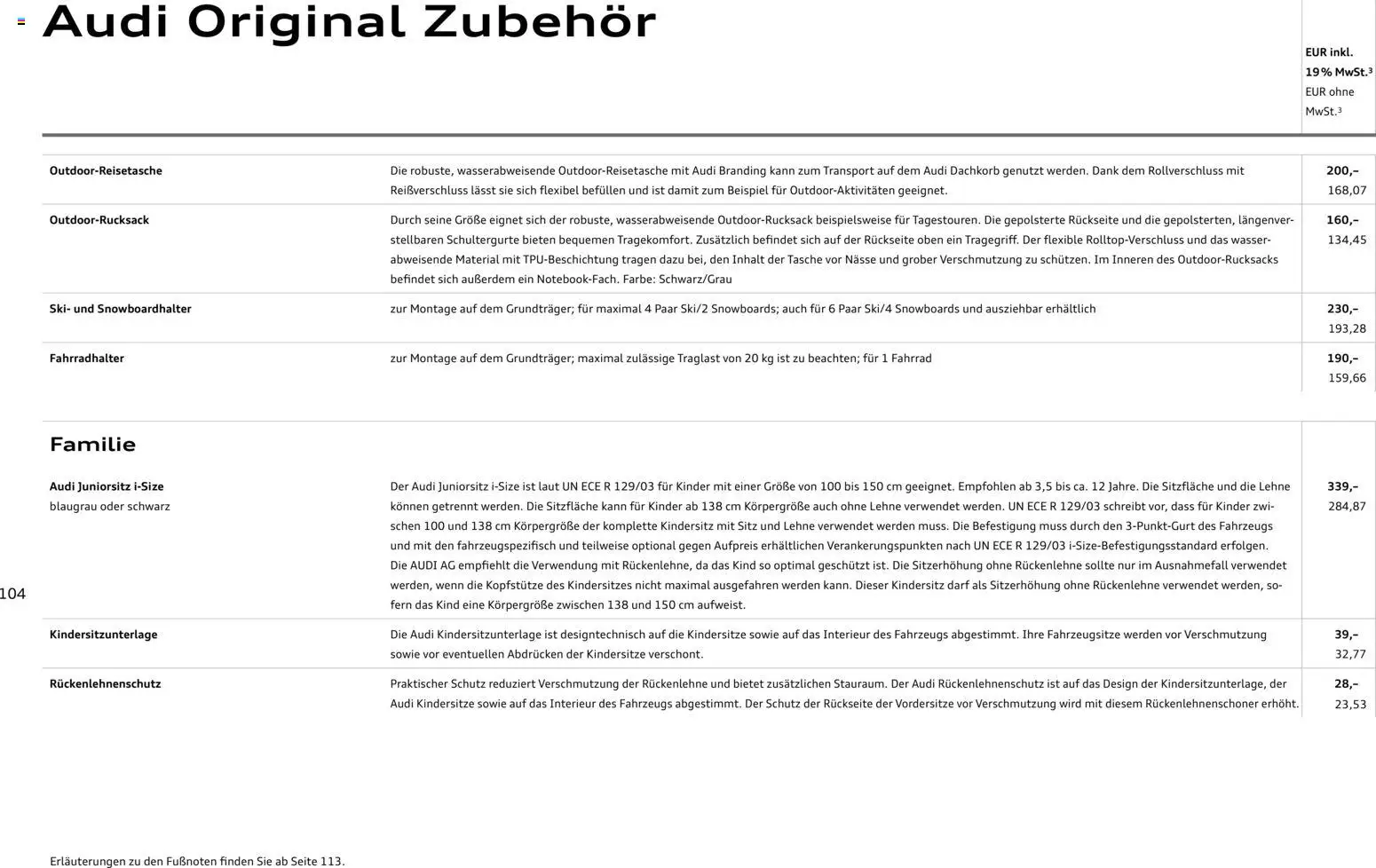 Audi e-tron GT – gültig ab 28.10.2025 | Seite: 104