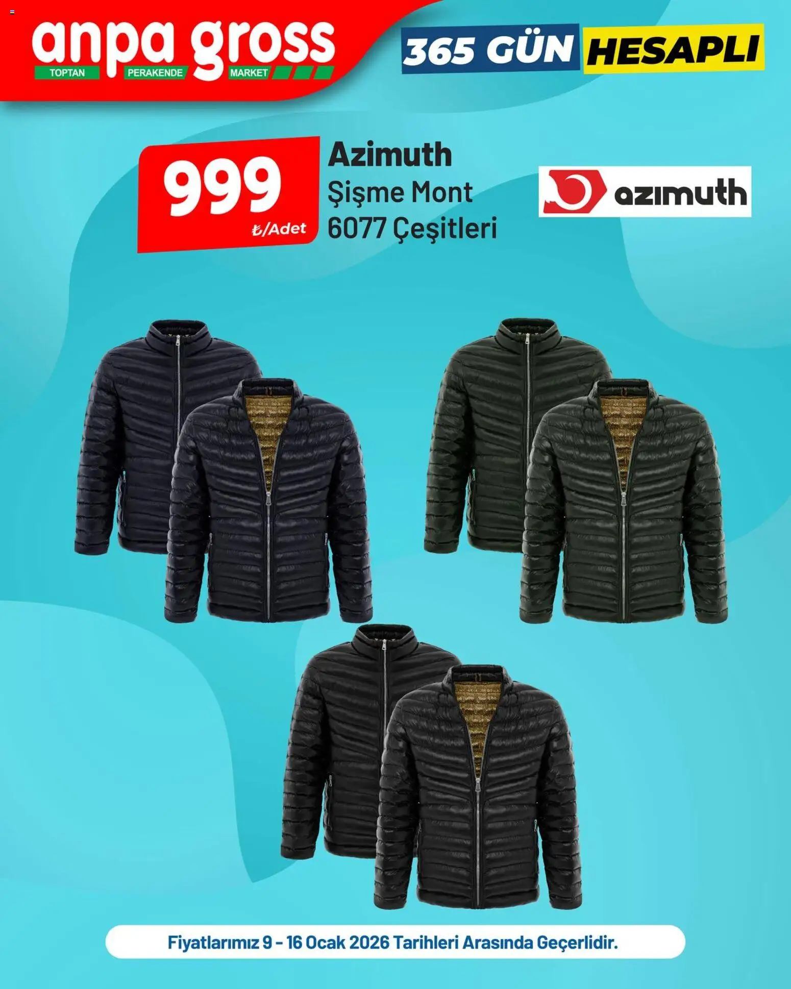 Anpa Gross İndirim Azimuth, Salomon, Lee Cooper - 09.01.2026 tarihinden itibaren geçerlidir | Sayfa: 2 | Ürünler: Mont, Ocak