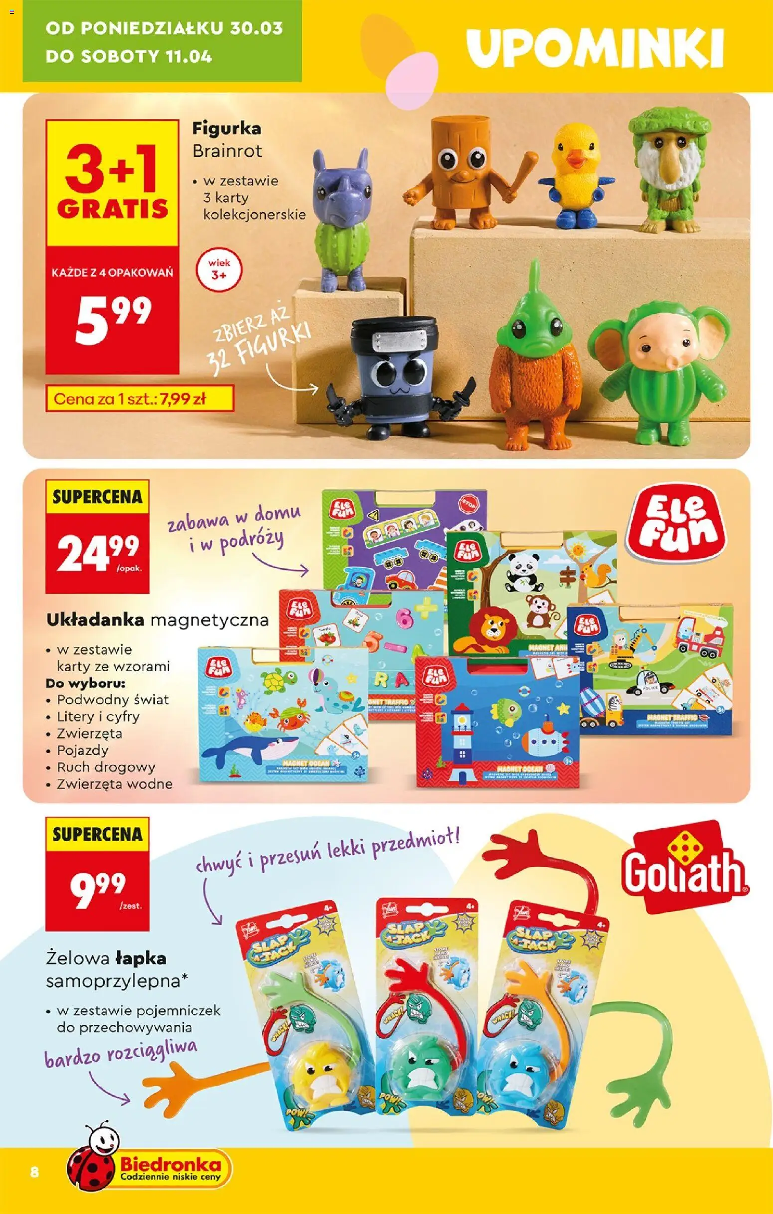 Biedronka Polsko leták - Hity i inspiracje od 28.03.2026 | Strana: 8 | Produkty: Police, Karty