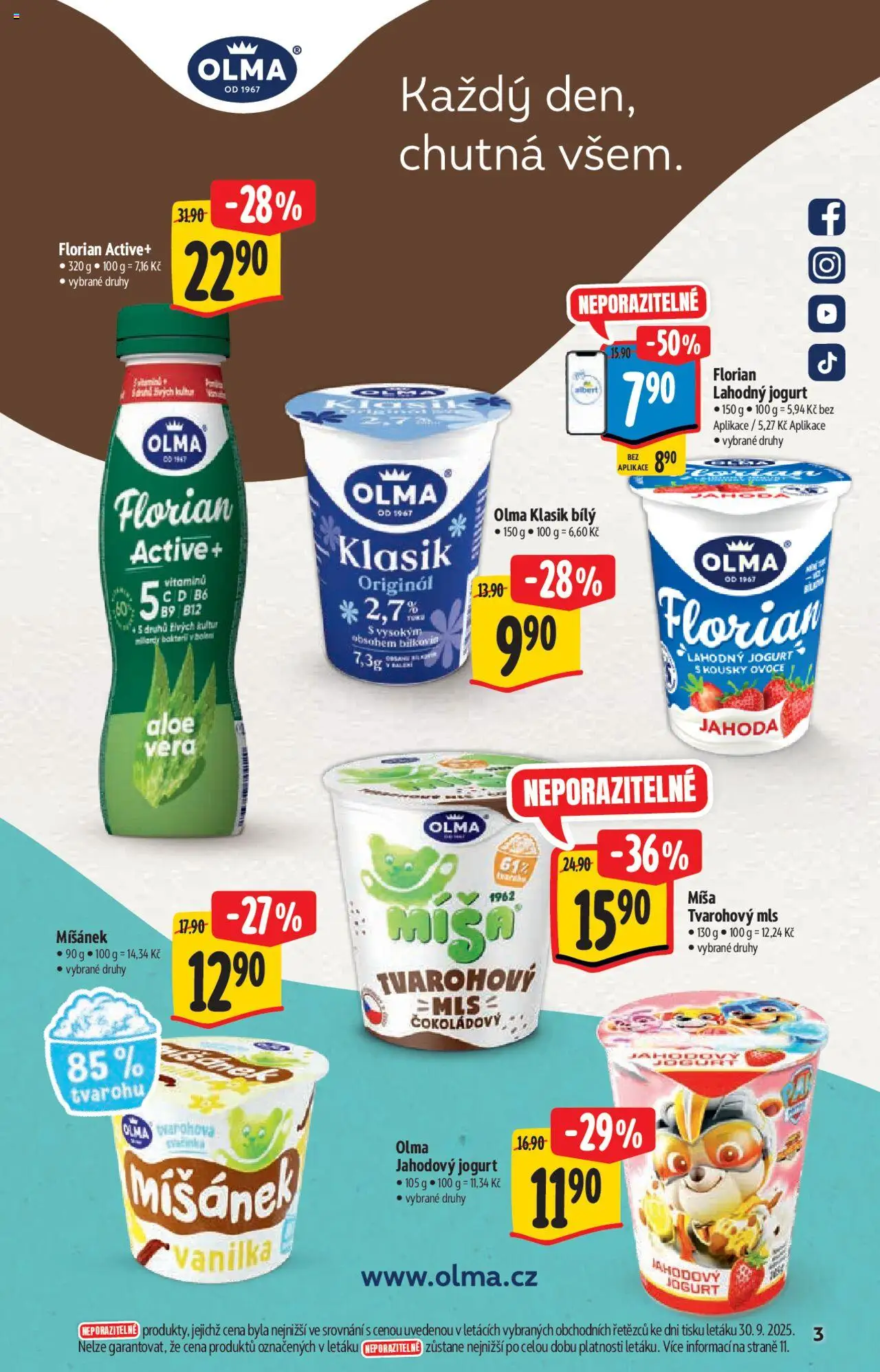 Albert katalog - Supermarket od 08.10.2025 | Strana: 3 | Produkty: Ovoce, Jogurt, Cd