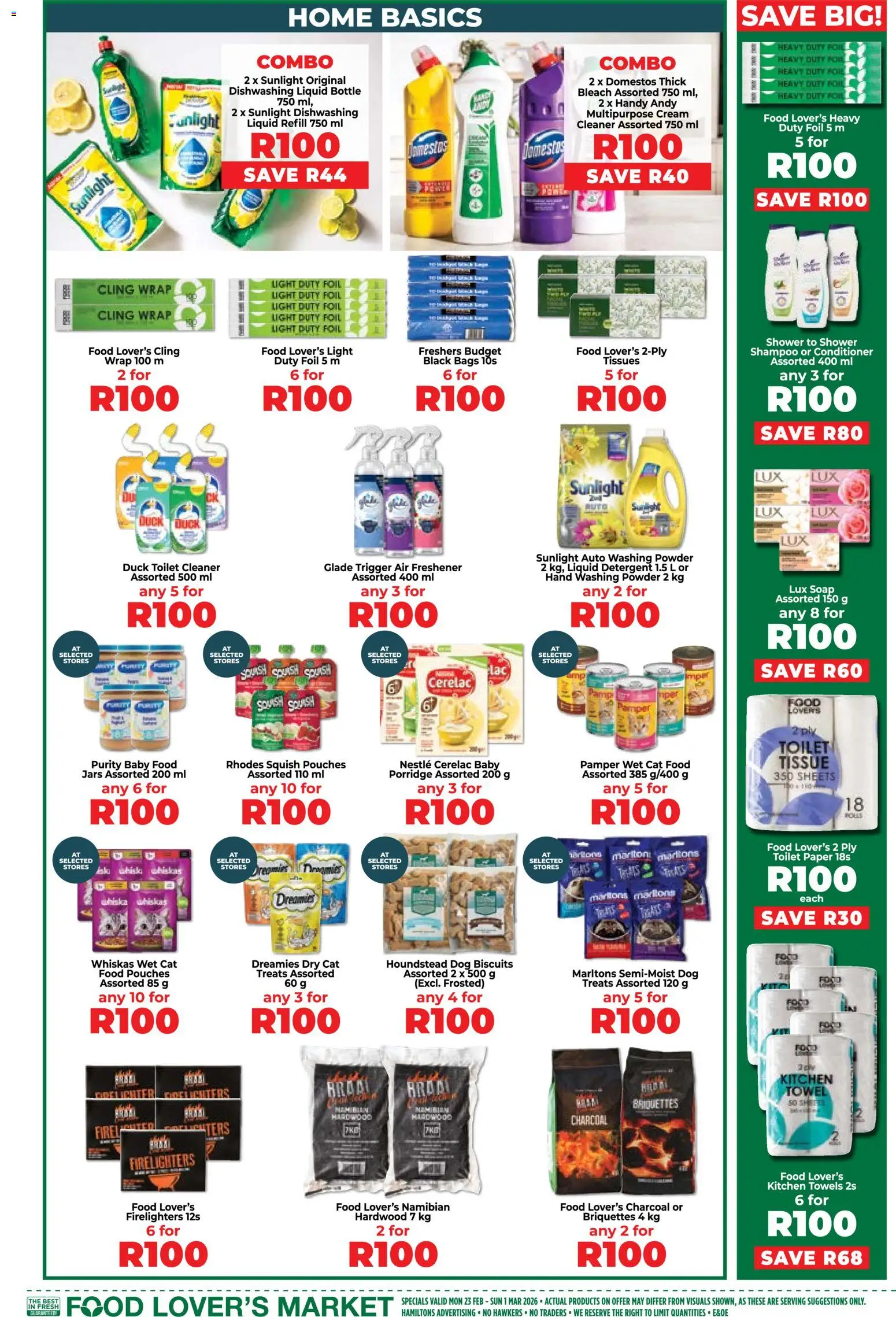 New Food Lover's Market catalogue – valid from 23.02.2026 | Page: 15 | Products: Air freshener, Shampoo, Dog biscuits, Dishwashing liquid