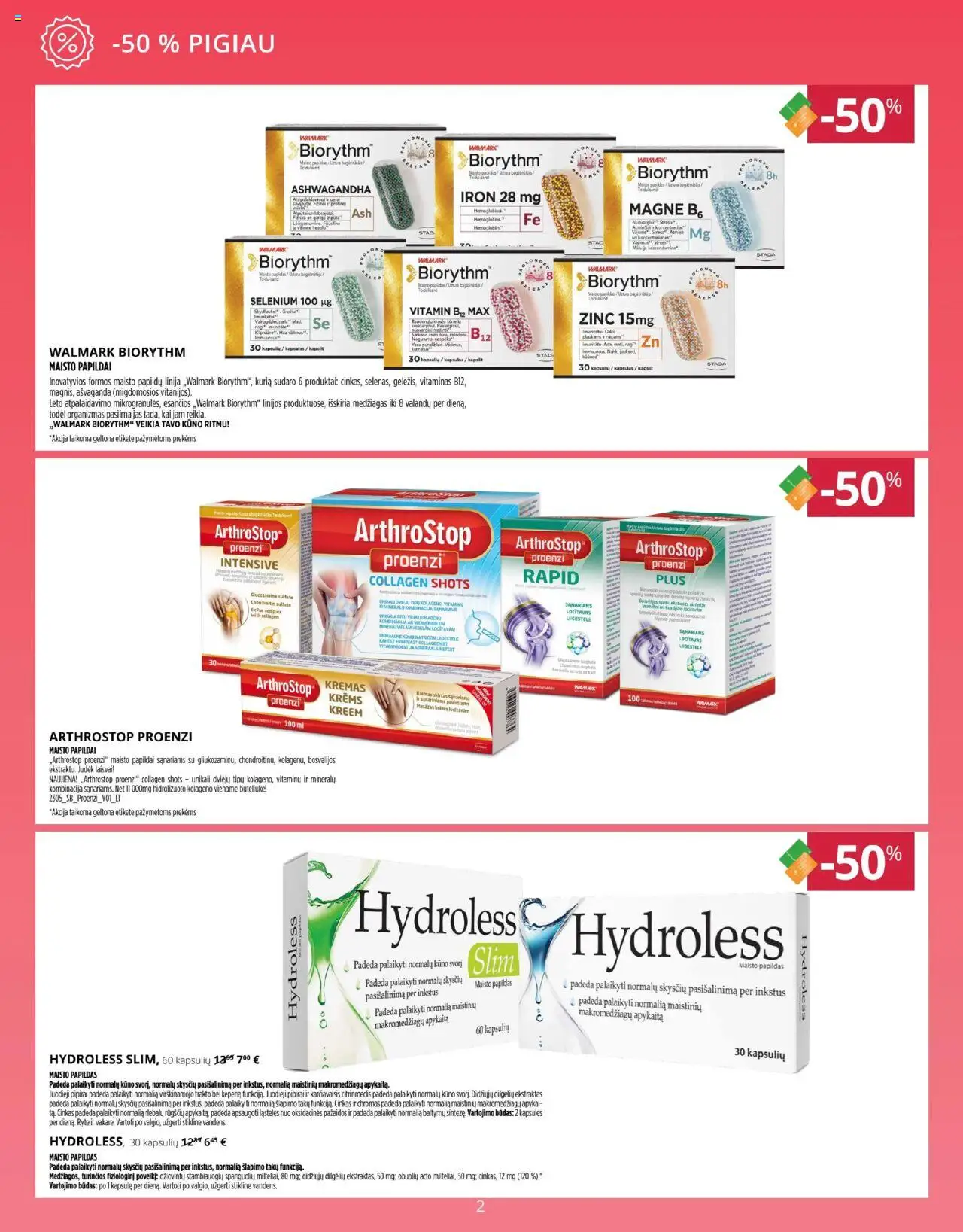 Gintarinė - Leidinys│galioja nuo 01.08.2025 | Puslapis: 2 | Prekių: Kremas