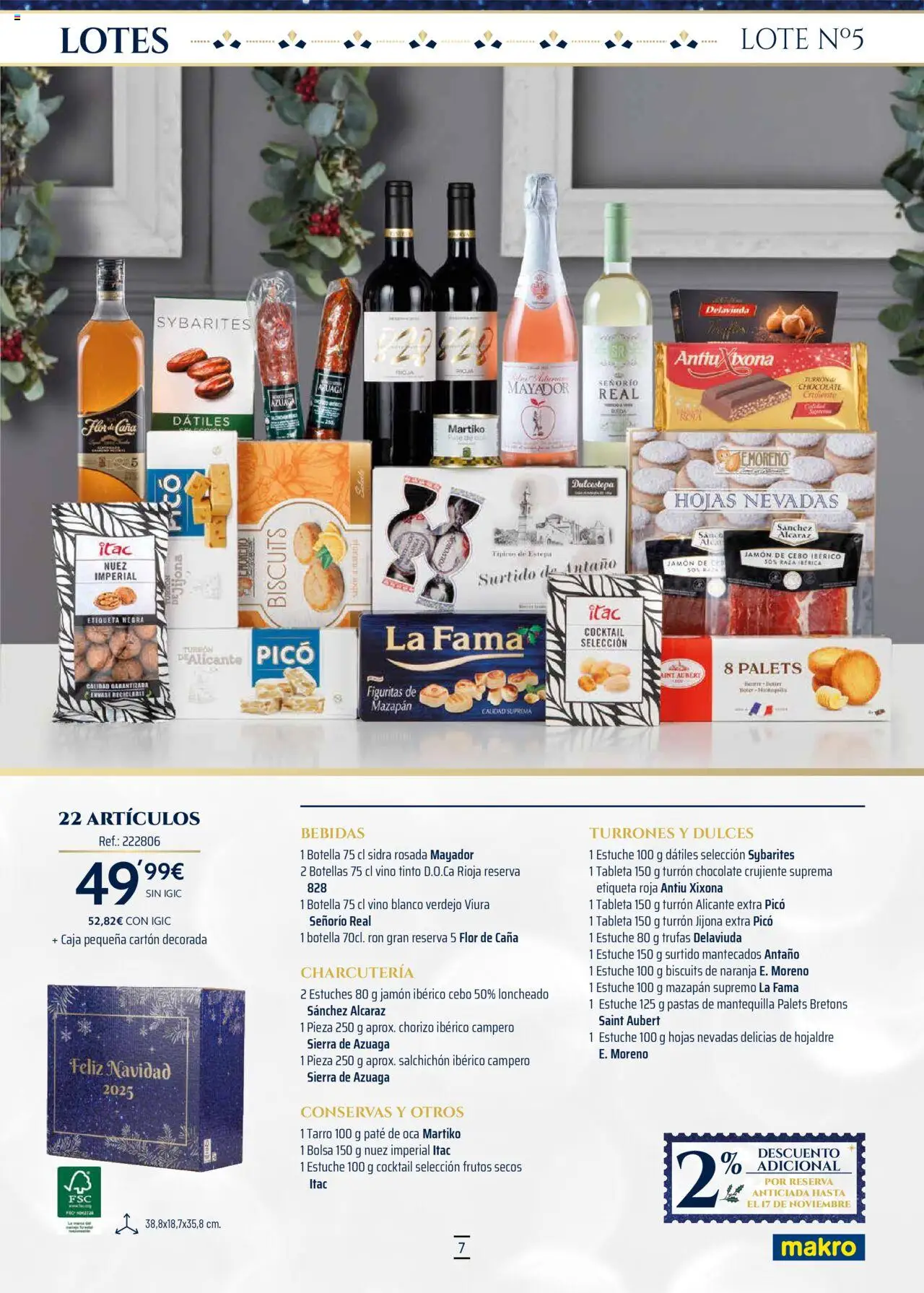 Makro - Lotes y cestas Canarias │ válido desde el 04.10.2025 | Página: 7 | Productos: Ron, Jamón, Paté, Tableta