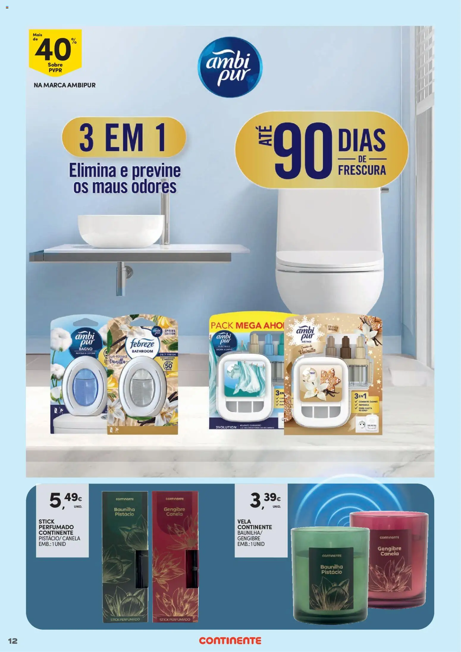 Continente - Limpeza do Lar: Poupança que deixa tudo limpinho │ válido de 02.01.2026 | Página: 12 | Produtos: Canela