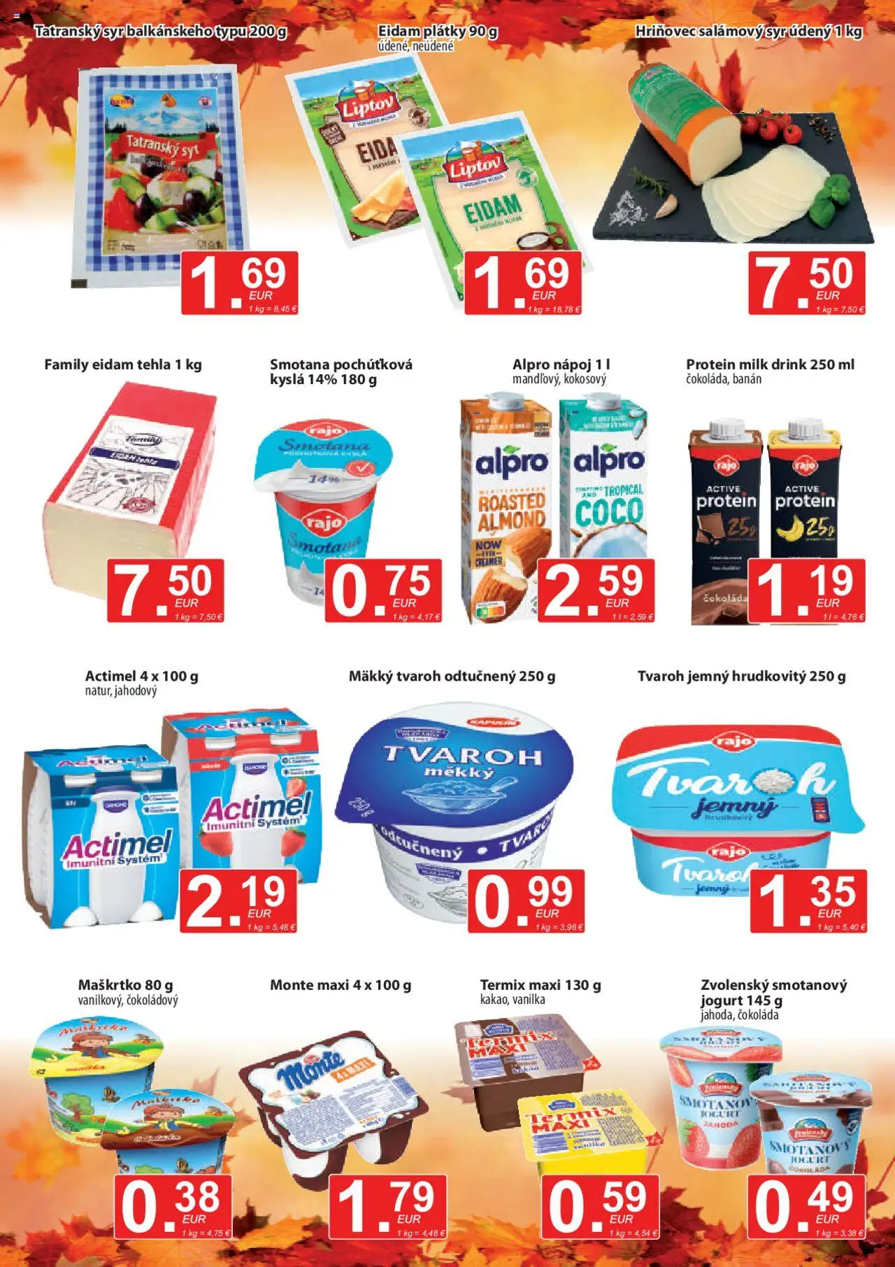 Nové CBA Verex akcie – leták je platný od 16.10.2025 | Strana: 5 | Produkty: Smotana, Protein, Čokoláda, Tvaroh