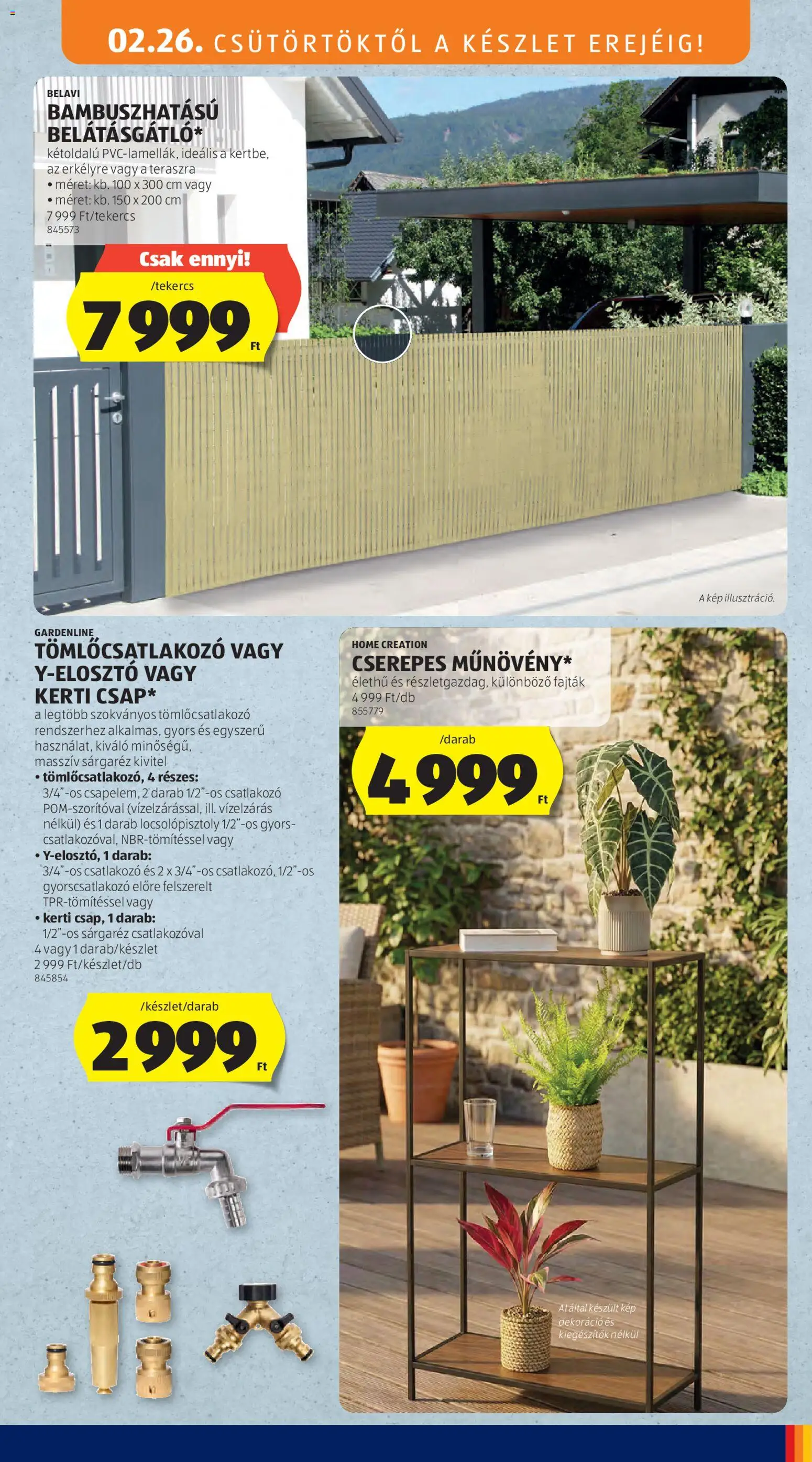 Aldi akciós ujság - amely érvényes a következő dátumtól: 26.02.2026 | Oldal: 27 | Termékek: Csatlakozó