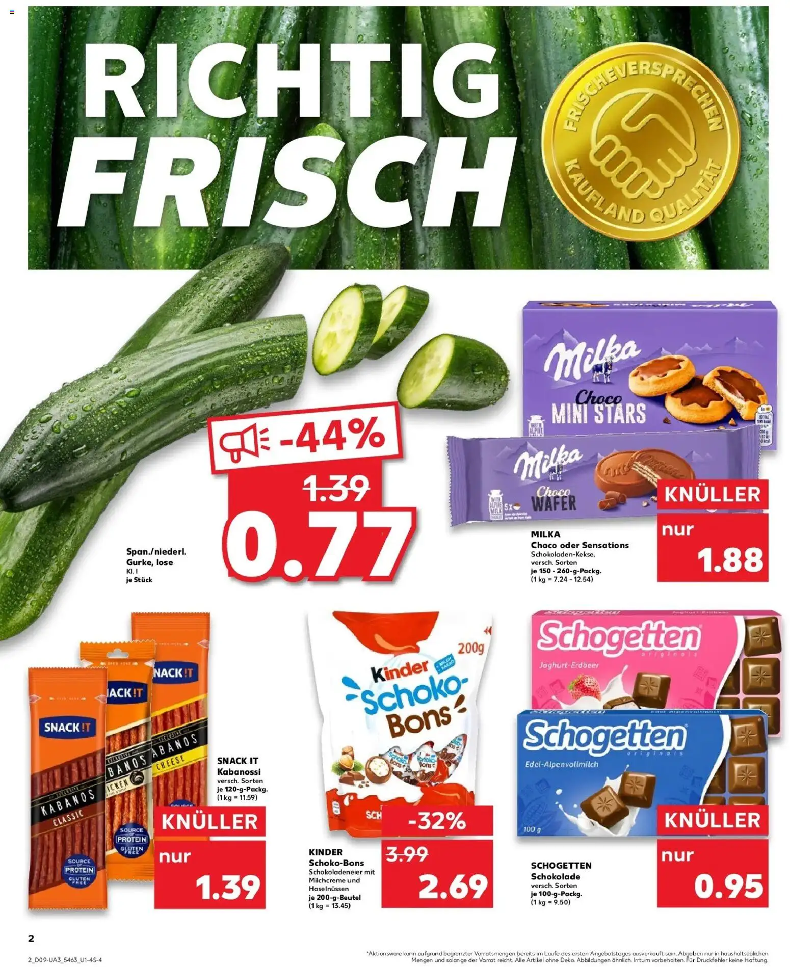 Kaufland prospekt Schwentinental	 – gültig ab 26.02.2026 | Seite: 2 | Produkte: Schokolade, Milka, Schogetten
