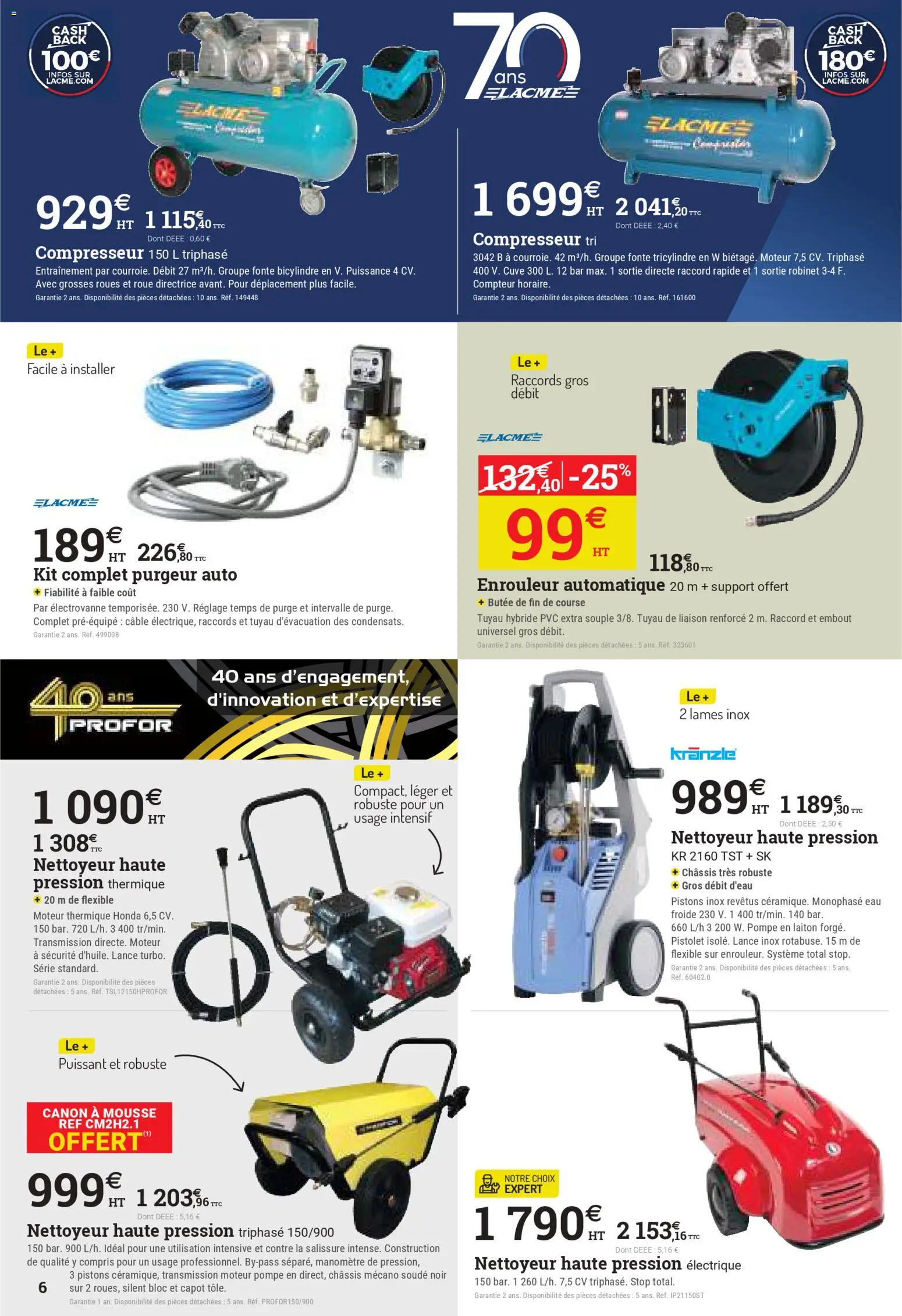 {H1} | Page: 6 | Produits: Câble, Robinet, Manomètre, Mousse