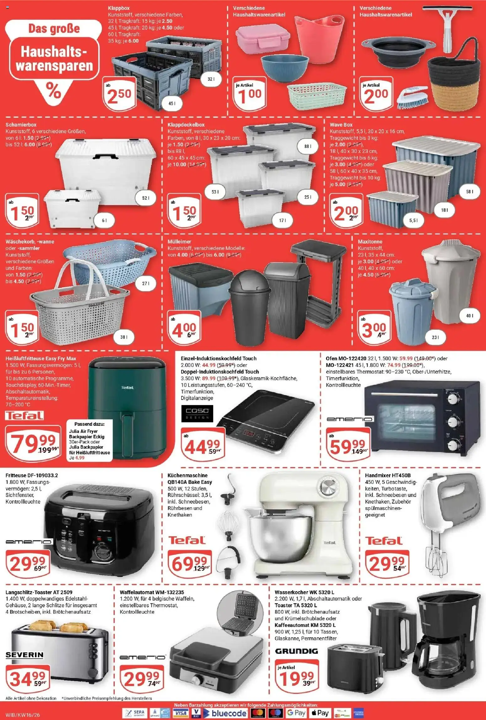 Globus Prospekt Wiesbaden-Nordenstadt	 – gültig ab 12.04.2026 | Seite: 20 | Produkte: Wasserkocher, Toaster, Box, Handmixer