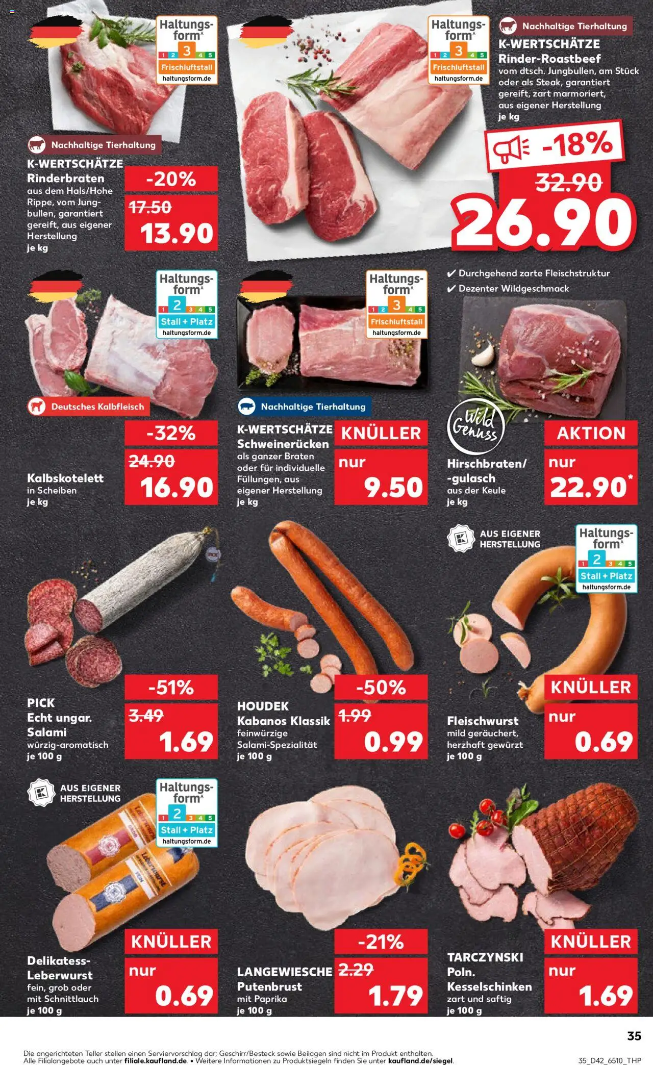 Kaufland prospekt Köln	 – gültig ab 19.10.2025 | Seite: 35 | Produkte: Rinderbraten, Paprika, Gulasch, Schweinerucken