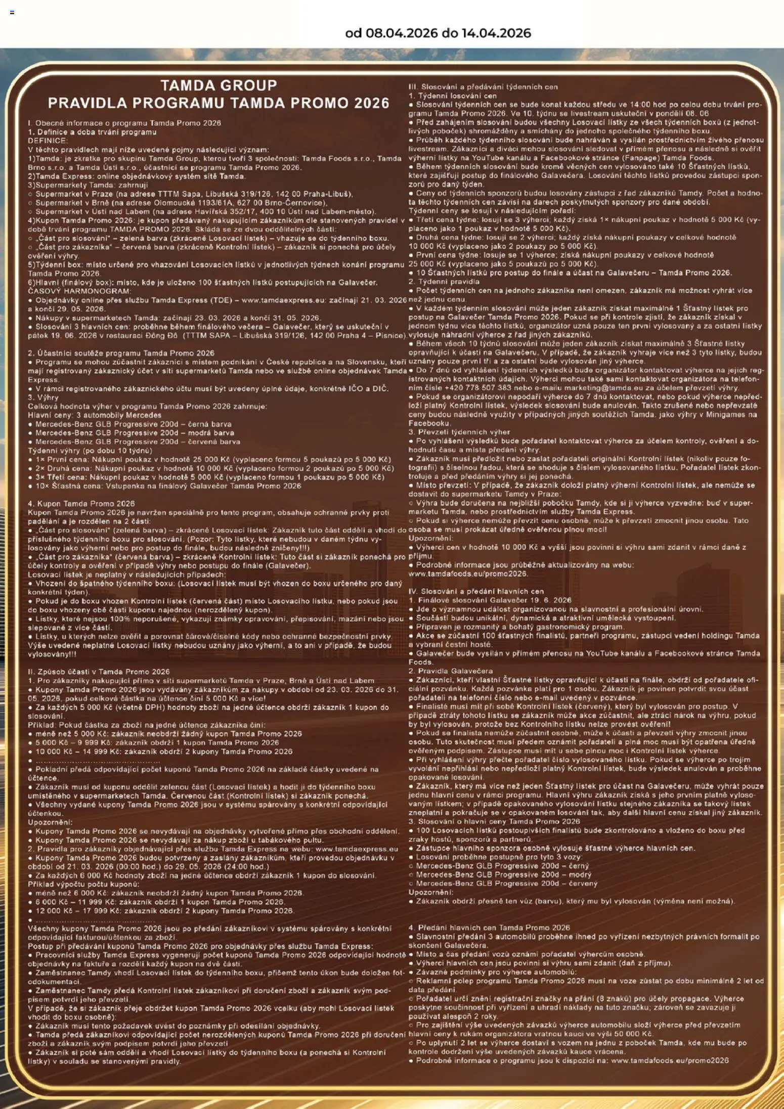 Tamda Foods leták od 08.04.2026 | Strana: 3 | Produkty: Box, Známky, Telefon