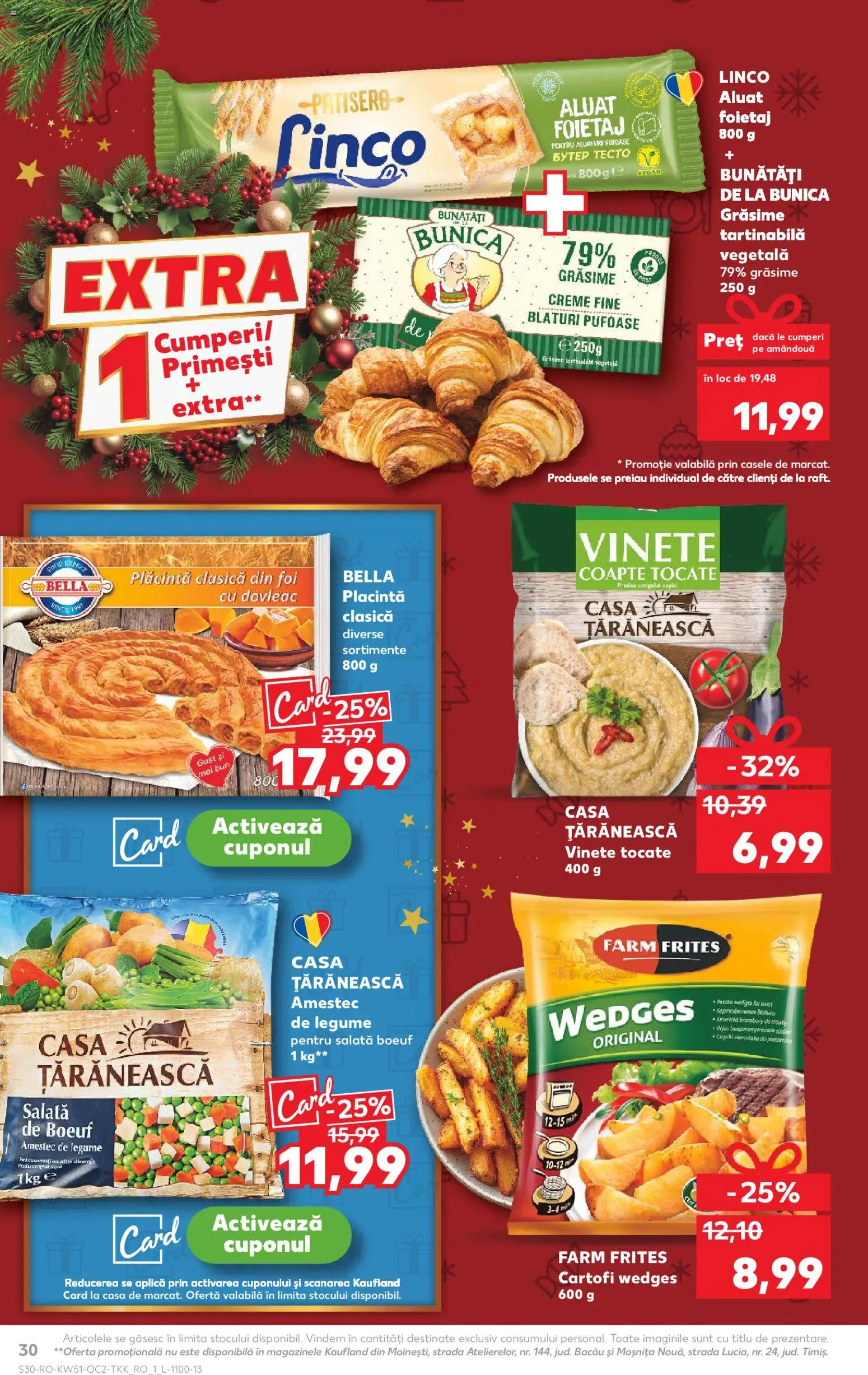 Kaufland RO akciós ujság - amely érvényes a következő dátumtól: 17.12.2025 | Oldal: 30 | Termékek: Saláta