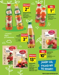 Pogląd oferty "Intermarche Gazetka - Ja to kupuję" - ważna od 30.10.2025 | Strona: 9 | Produkty: Malina, Sok, Banan, Sok marchwiowy