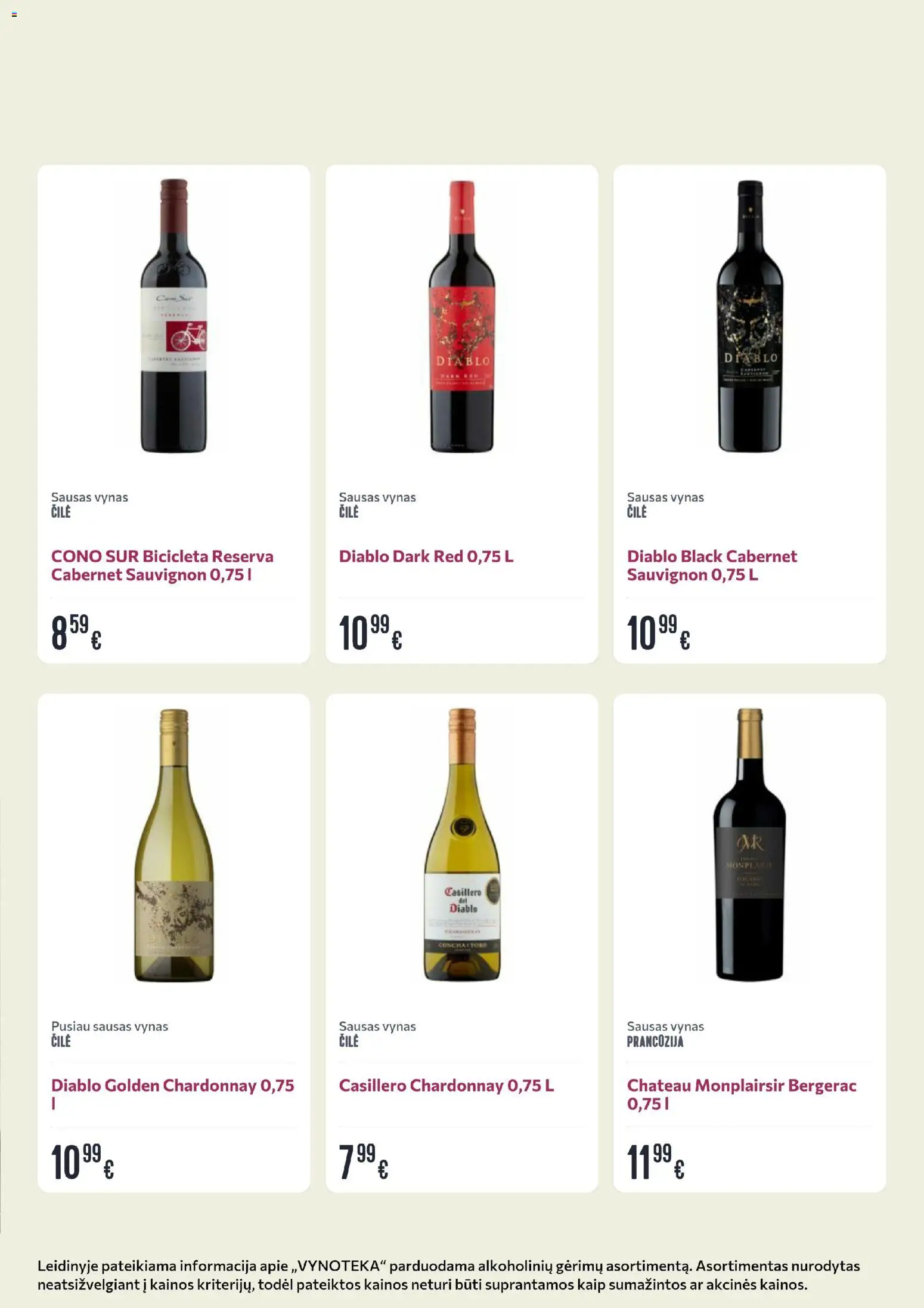 VYNOTEKA akcijos nuo 23.03.2026 | Puslapis: 15 | Prekių: Vynas