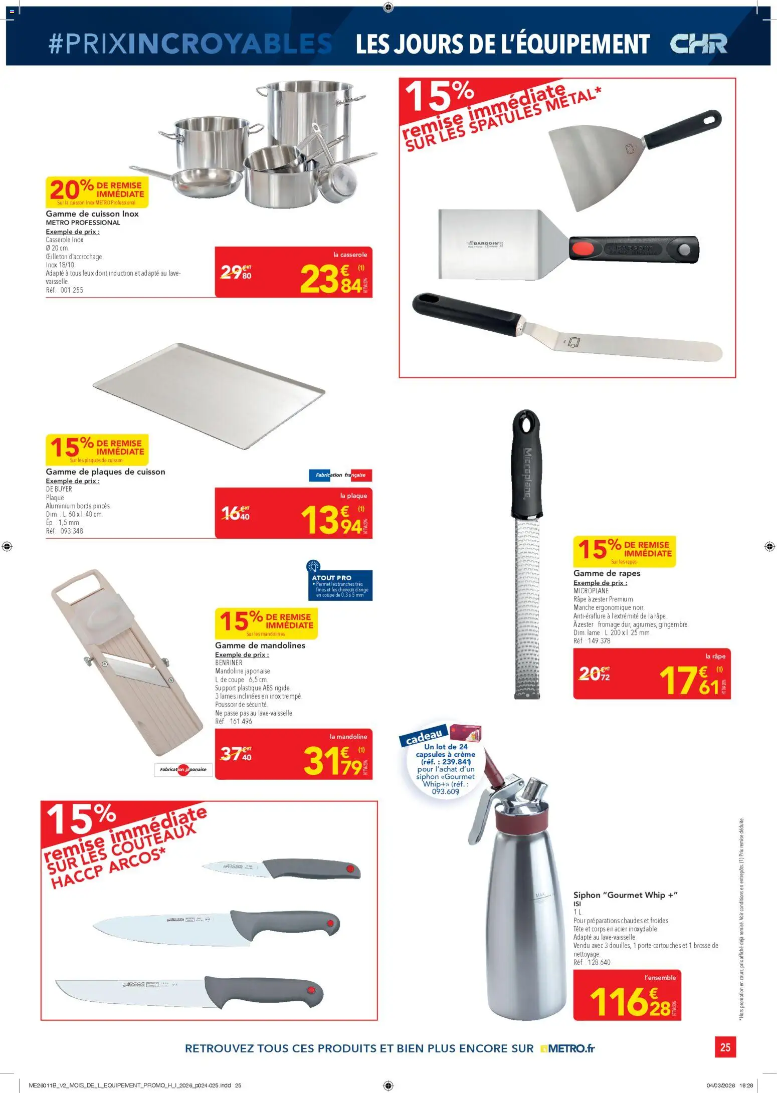 {H1} | Page: 25 | Produits: Pinces, Brosse, Casserole, Gingembre