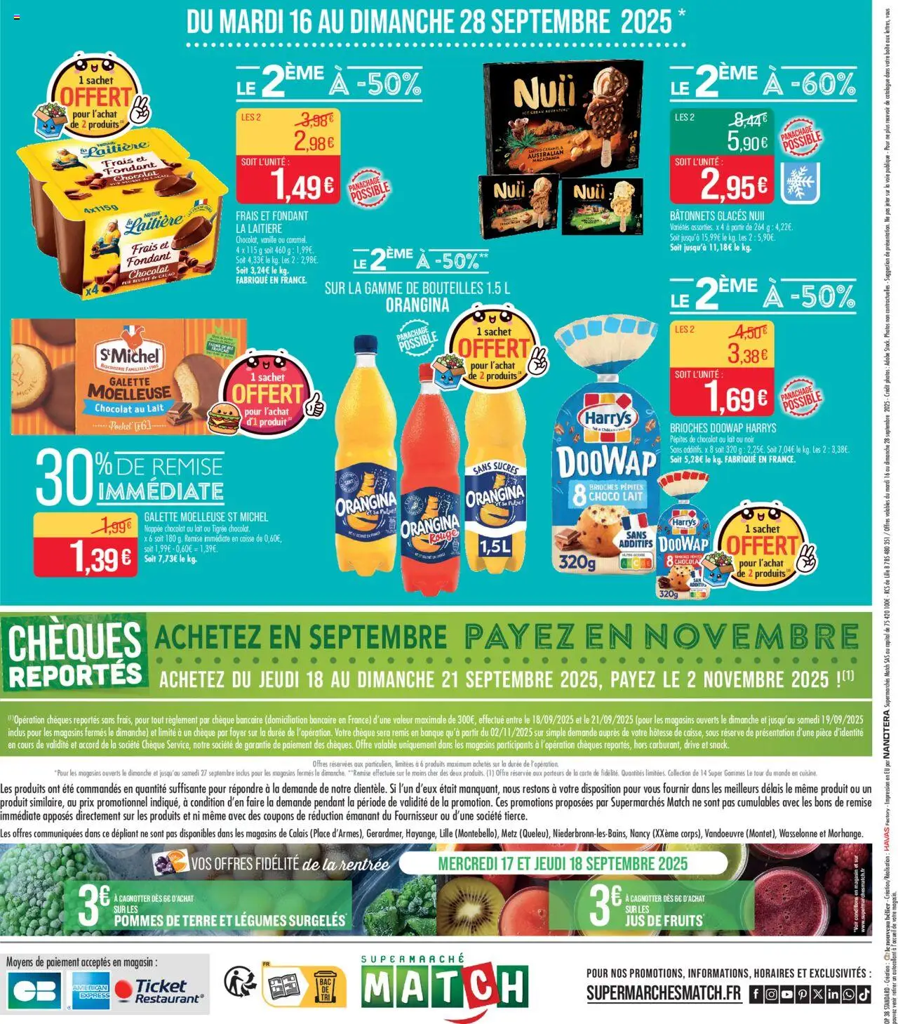  | Page: 16 | Produits: Orangina, Lait, Beurre, Pommes de terre