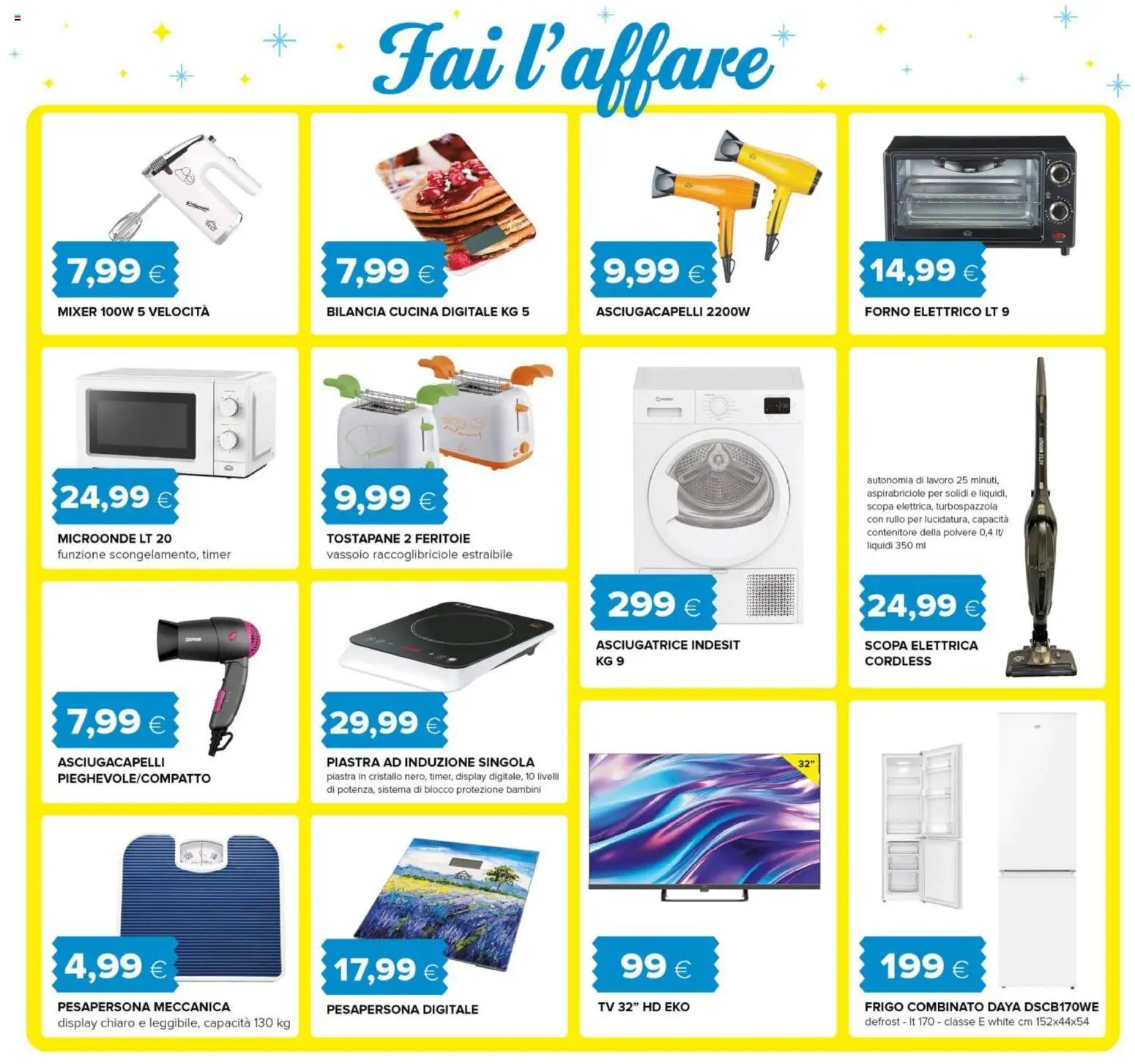 Volantino Oasi del 27.12.2025 | Pagina: 5 | Prodotti: Rullo, Scopa, Asciugacapelli, Tostapane