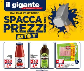 Anteprima del volantino Volantino Il Gigante	 valido a partire dal 13.10.2025