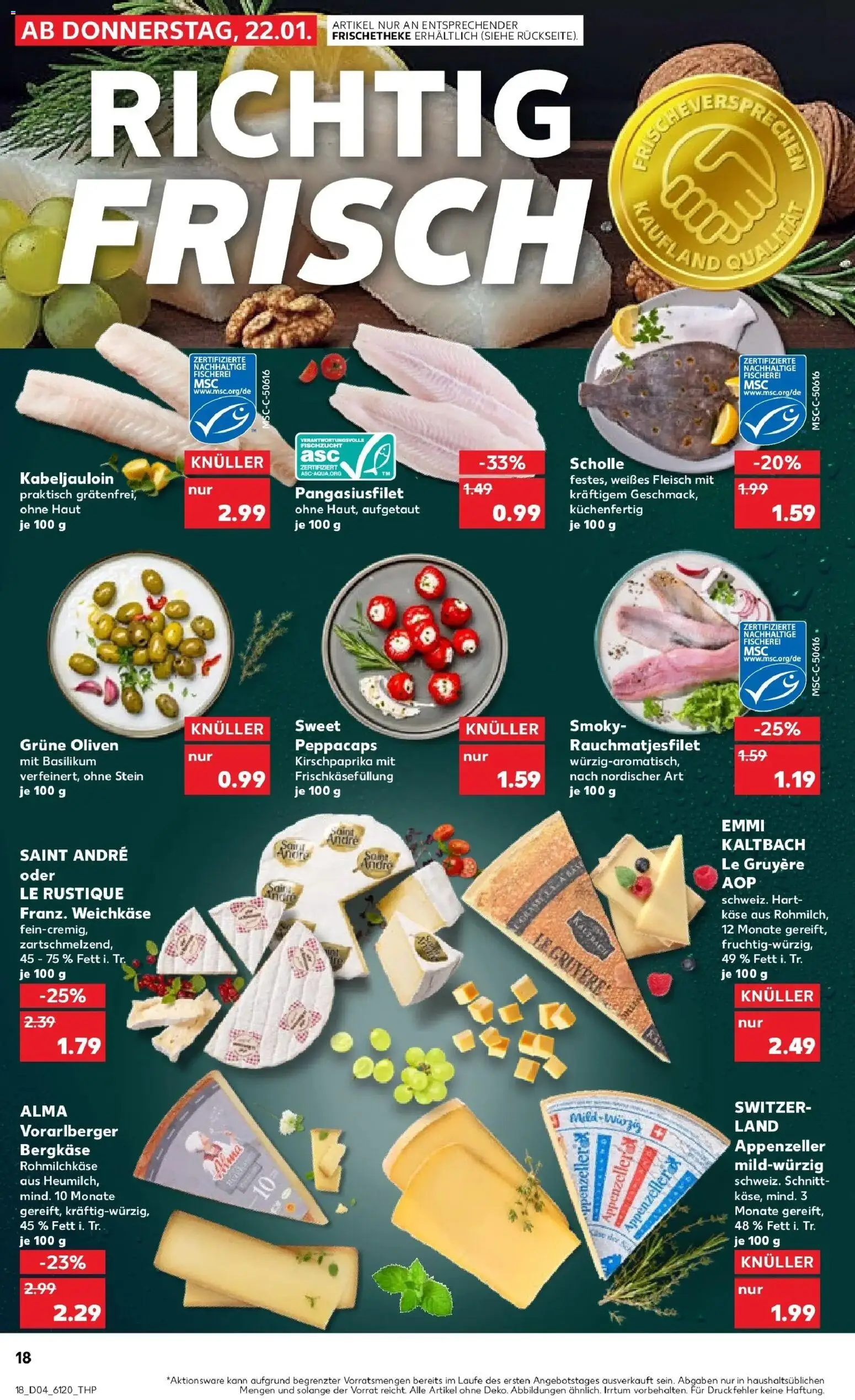 Kaufland prospekt Osnabrück	 – gültig ab 22.01.2026 | Seite: 26 | Produkte: Käse, Fleisch