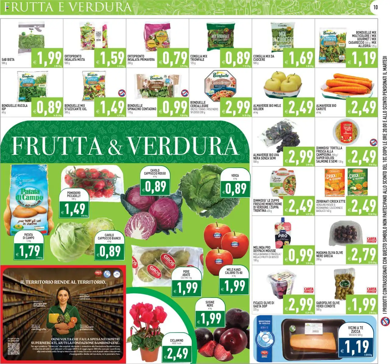 Volantino PIM Supermercati del 08.10.2025 | Pagina: 10 | Prodotti: Rosmarino, Verdure, Pomodoro, Vassoio