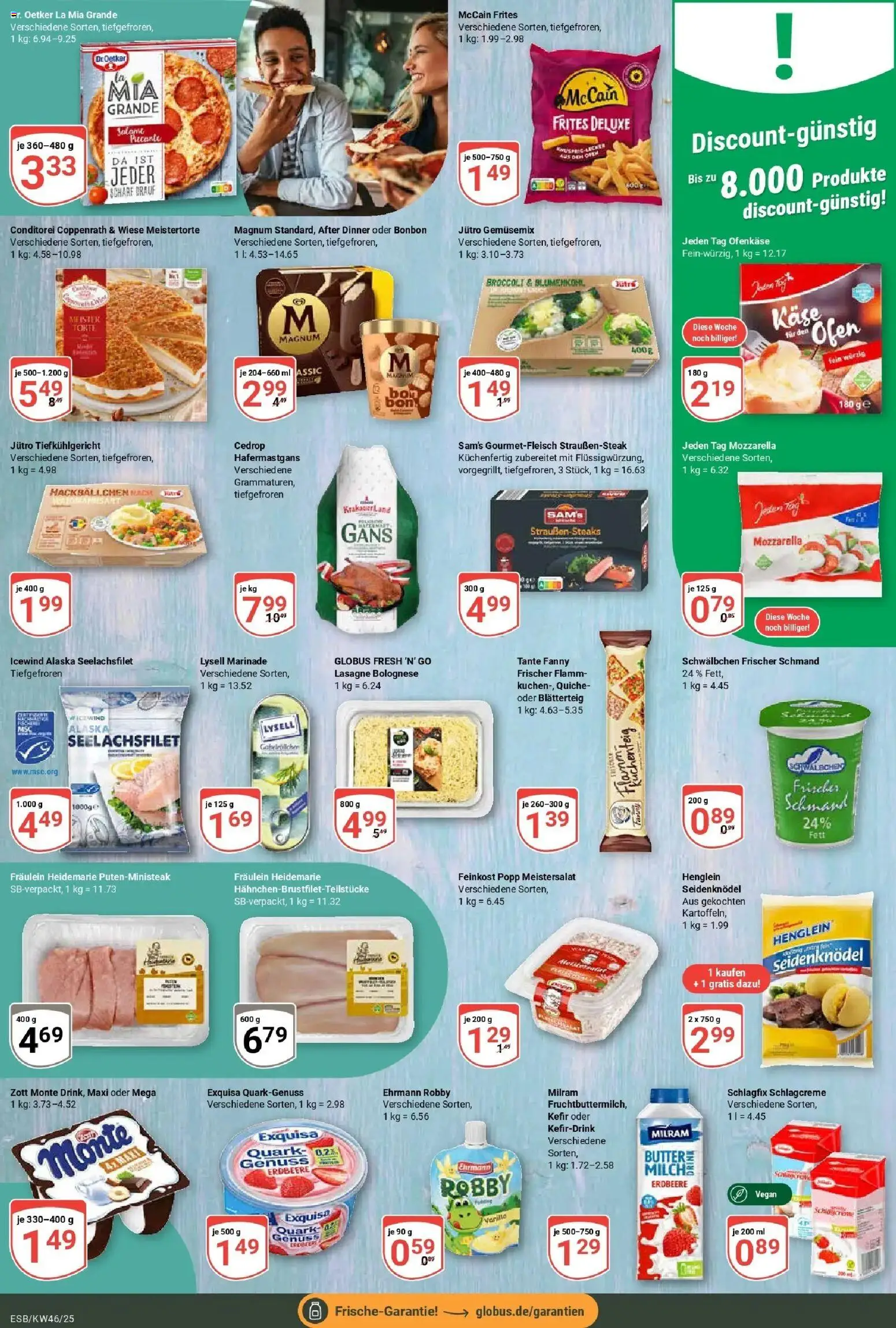 Globus prospekt Eschborn	 – gültig ab 10.11.2025 | Seite: 10 | Produkte: Quark, Butter, Mozzarella, Milram