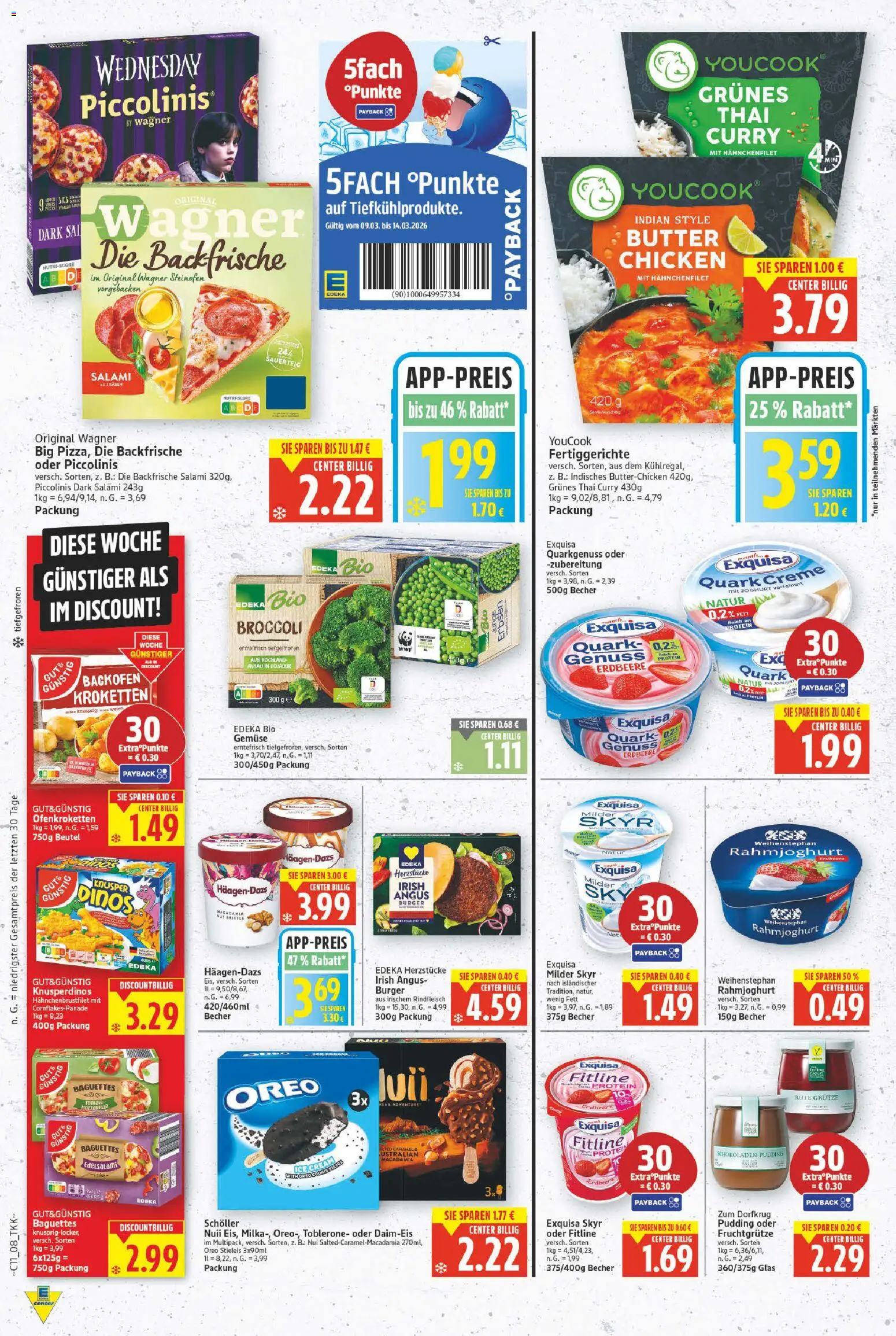 E center Prospekt 	 – gültig ab 09.03.2026 | Seite: 10 | Produkte: Quark, Pudding, Skyr, Exquisa