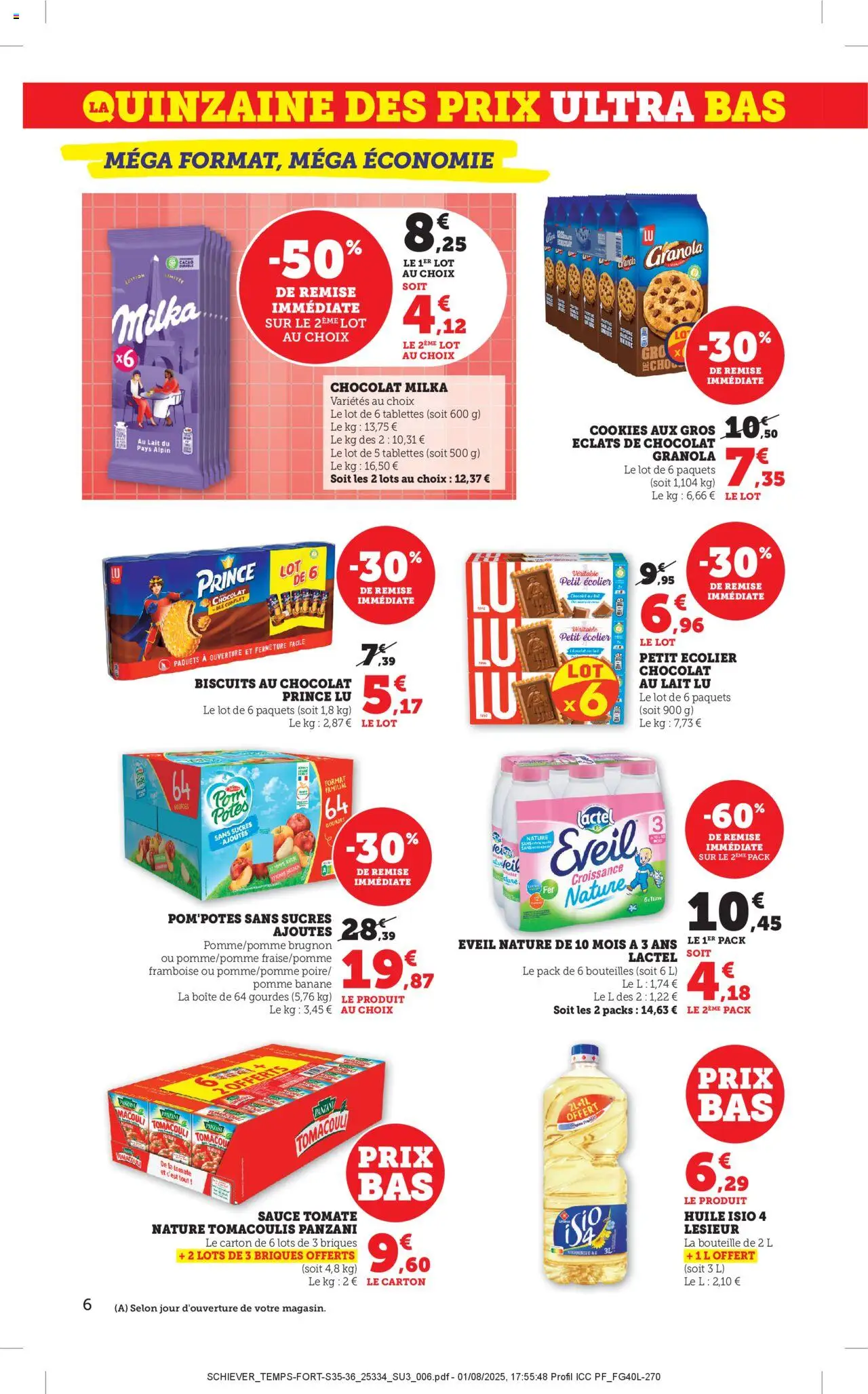  | Page: 6 | Produits: Pom'potes, Briques, Huile, Chocolat