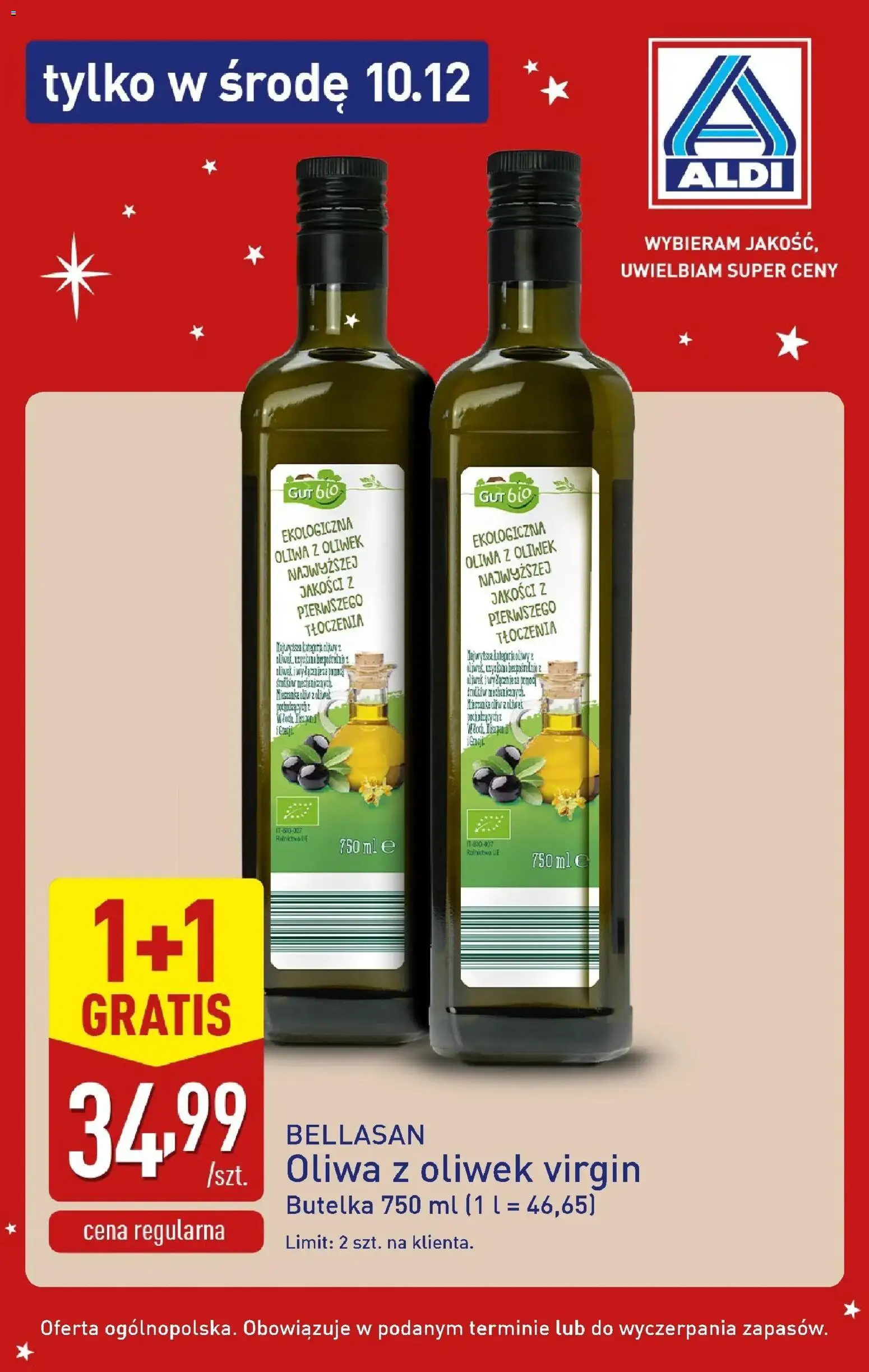 Aldi Gazetka - Tylko w środę od 10.12.2025 | Strona: 2 | Produkty: Oliwa z oliwek