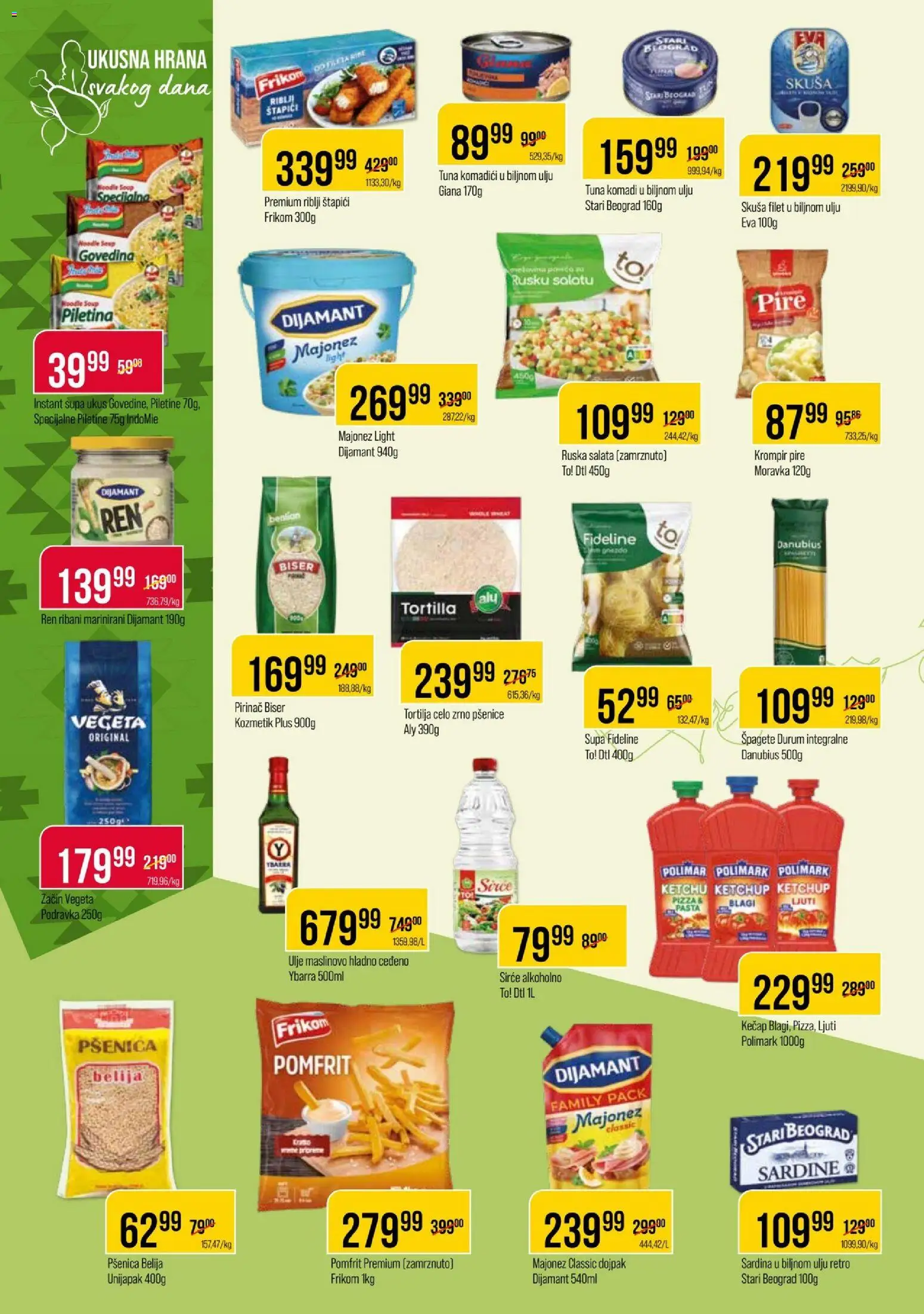 Metalac Proleter katalog - važi od 22.04.2026 | Strana: 6 | Proizvode: Govedina, Ruska salata, Riblji štapići, Krompir