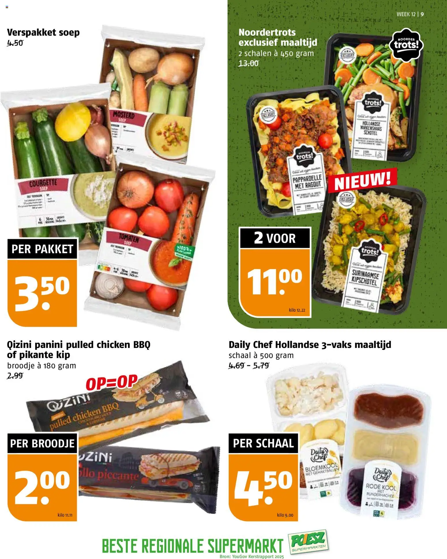 {H1} | Pagina: 9 | Producten: Courgette, Tomaten, Schaal, Broodje