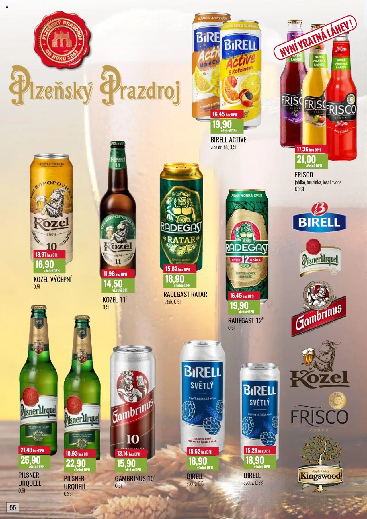Ratio leták od 01.08.2025 | Strana: 56 | Produkty: Pivo, Kozel, Radegast, Citron