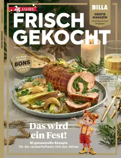 Billa  Frisch Gekocht ab 01.12.2025 gültig