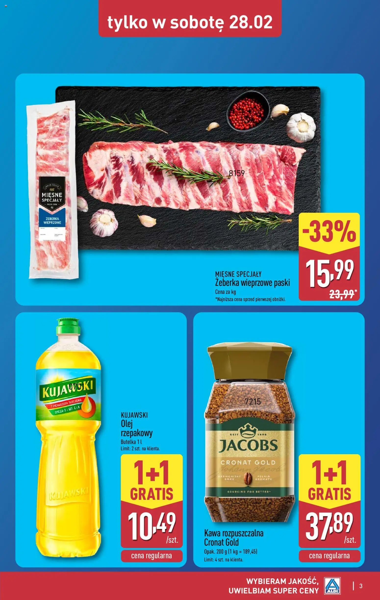 Aldi Polsko leták - Oferta weekendowa od 26.02.2026 | Strana: 3 | Produkty: Jacobs