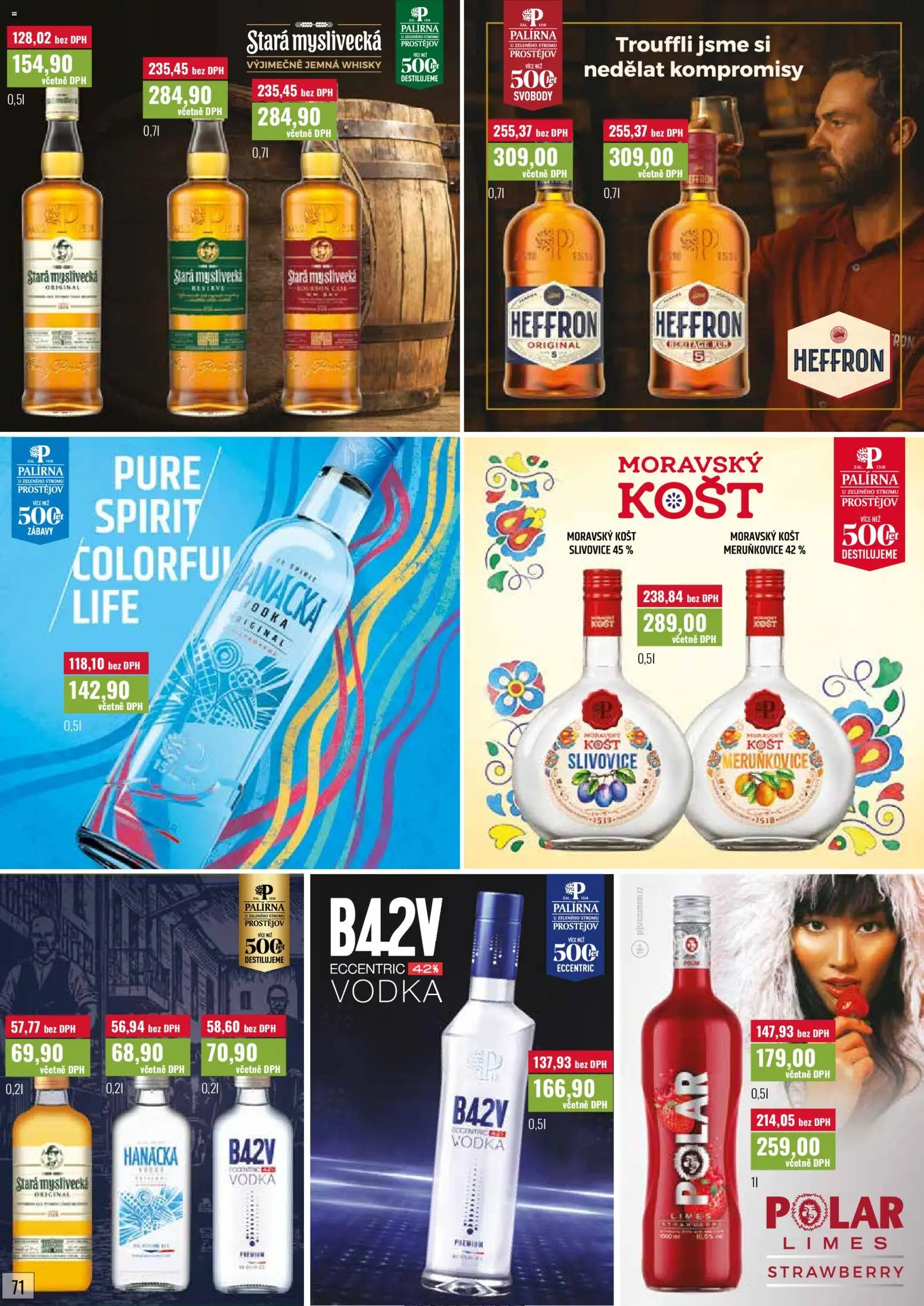 Ratio leták od 01.03.2026 | Strana: 71 | Produkty: Heffron, Vodka, Whisky, Slivovice