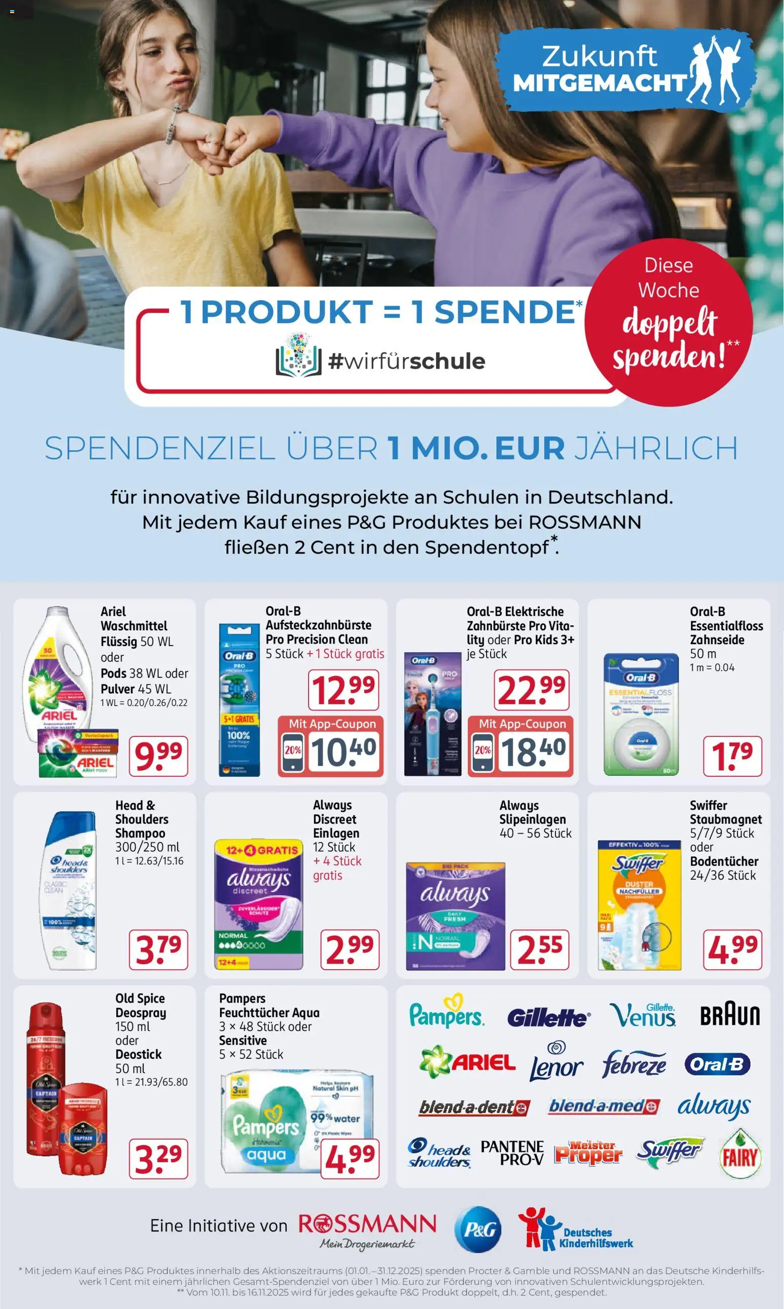 Rossmann Prospekt 	 – gültig ab 10.11.2025 | Seite: 23 | Produkte: Head & shoulders, Shampoo, Deodorant, Deospray