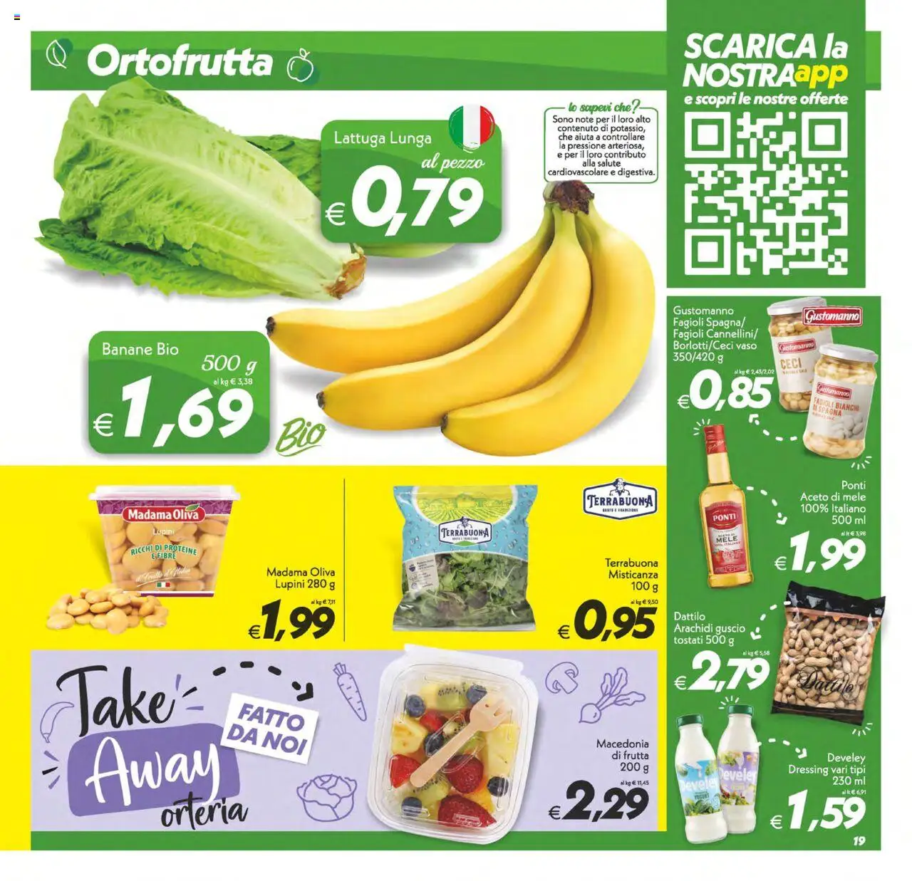 Volantino SuperConveniente del 24.07.2025 | Pagina: 19 | Prodotti: Aceto di mele, Ceci, Fagioli, Frutta