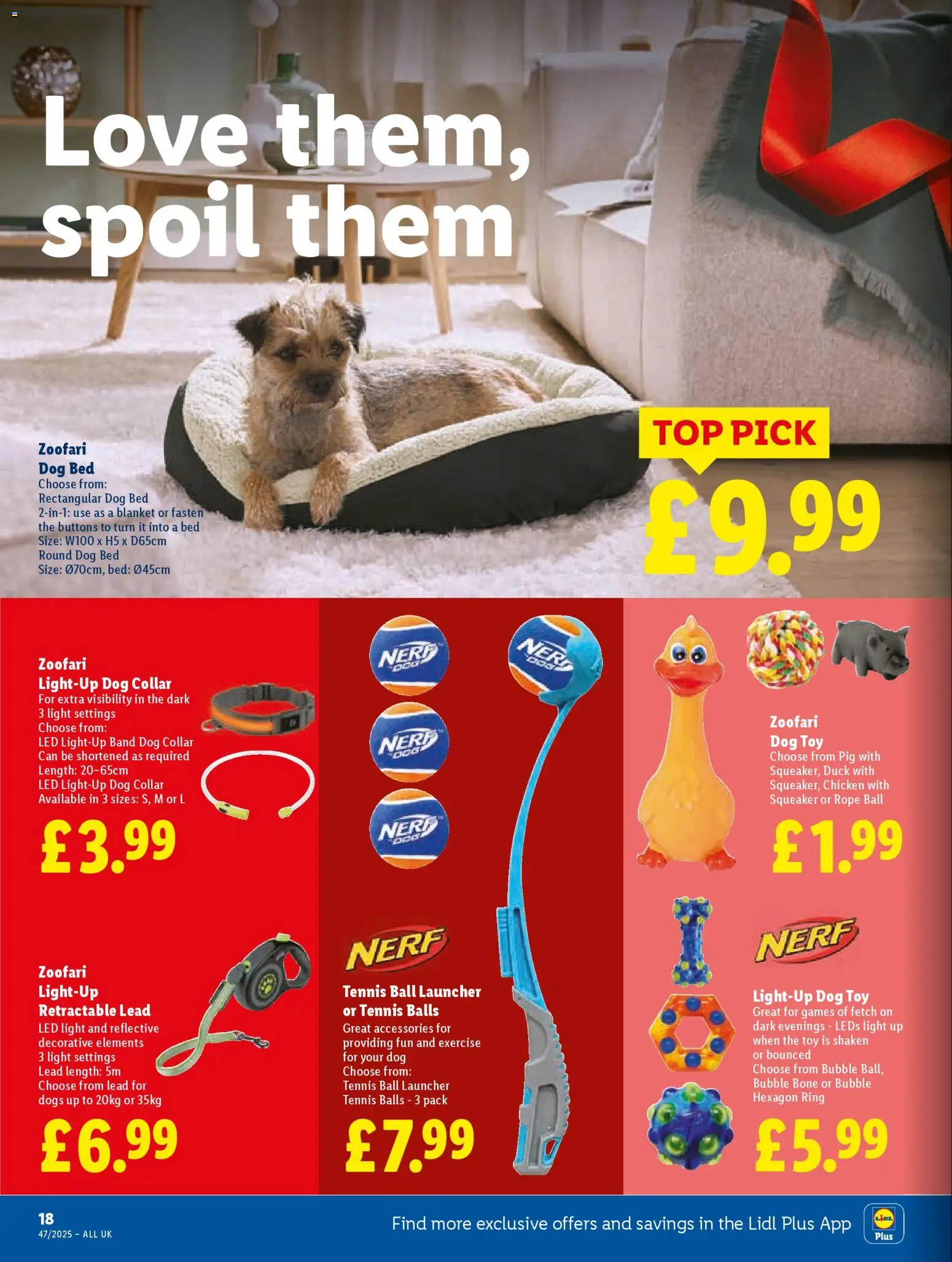 {H1} | Page: 18 | Products: Chicken, Toy, Bed, Blanket